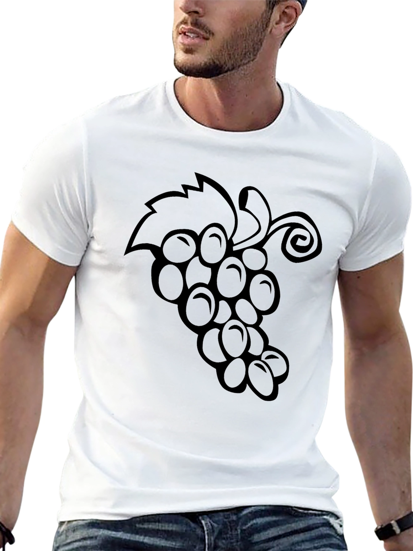 Black Grape Graphic Tee - Stylish Unisex T-Shirt