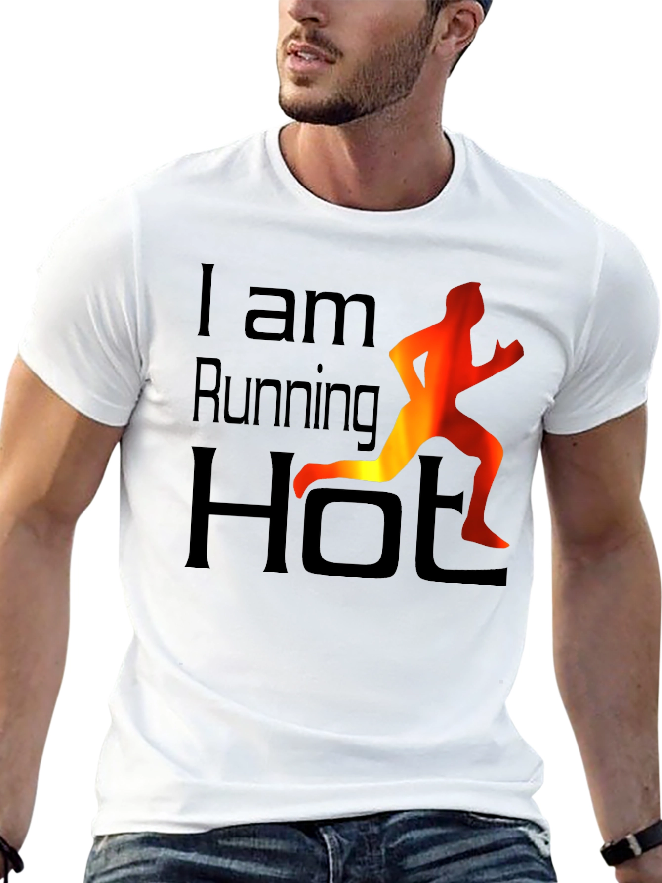 Running Hot Graphic Tee - Black