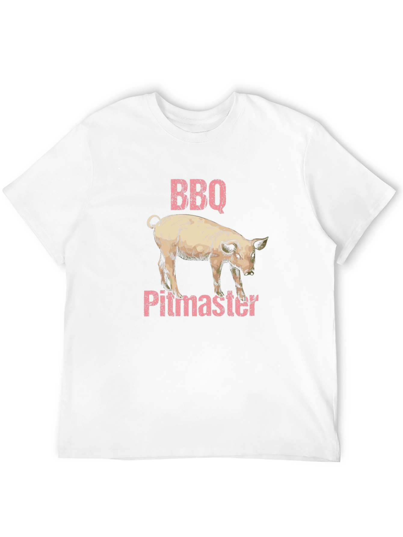 BBQ Pitmaster Pig Graphic Black T-Shirt