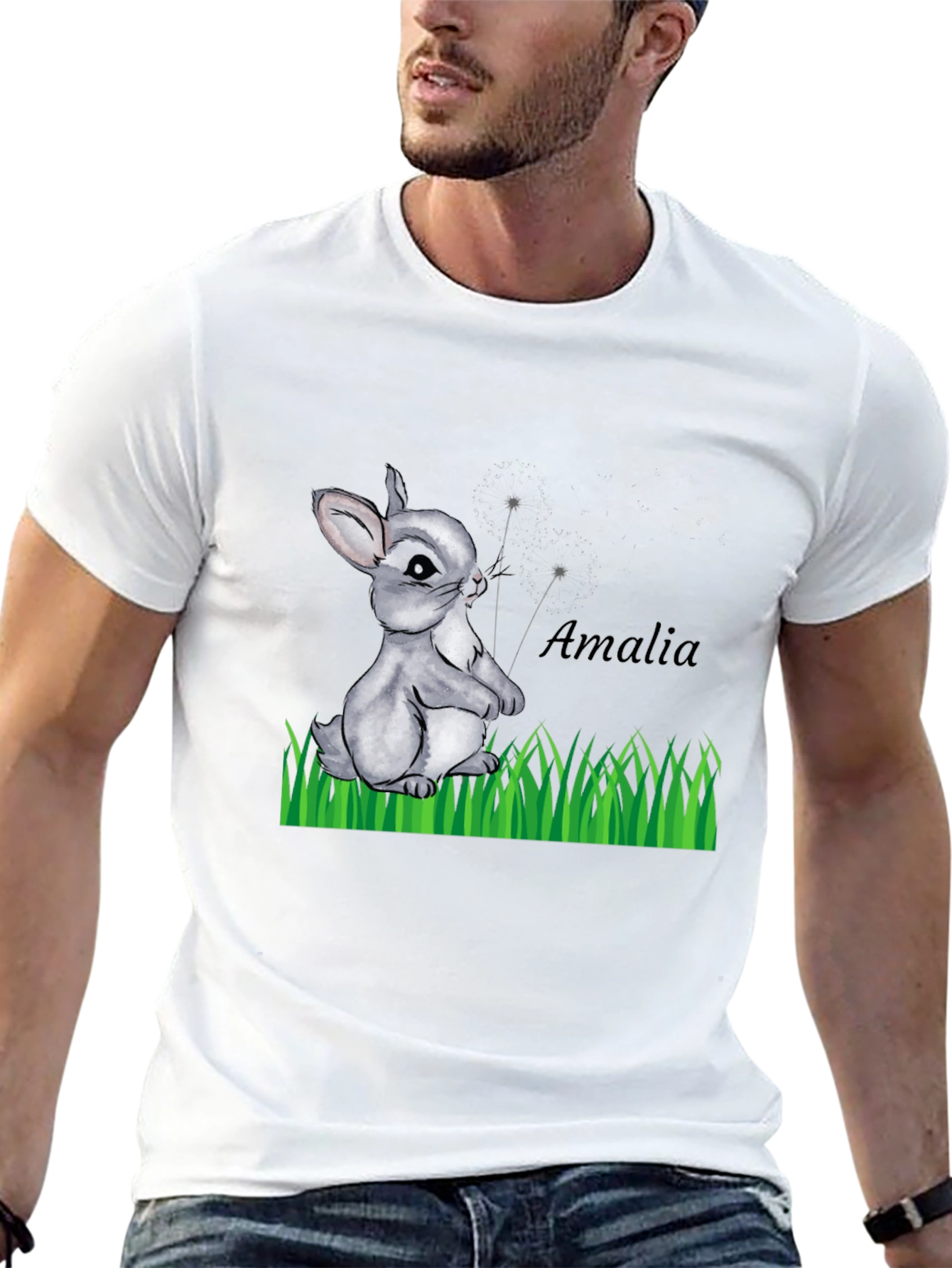 Cute Rabbit T-Shirt - Amalia Design
