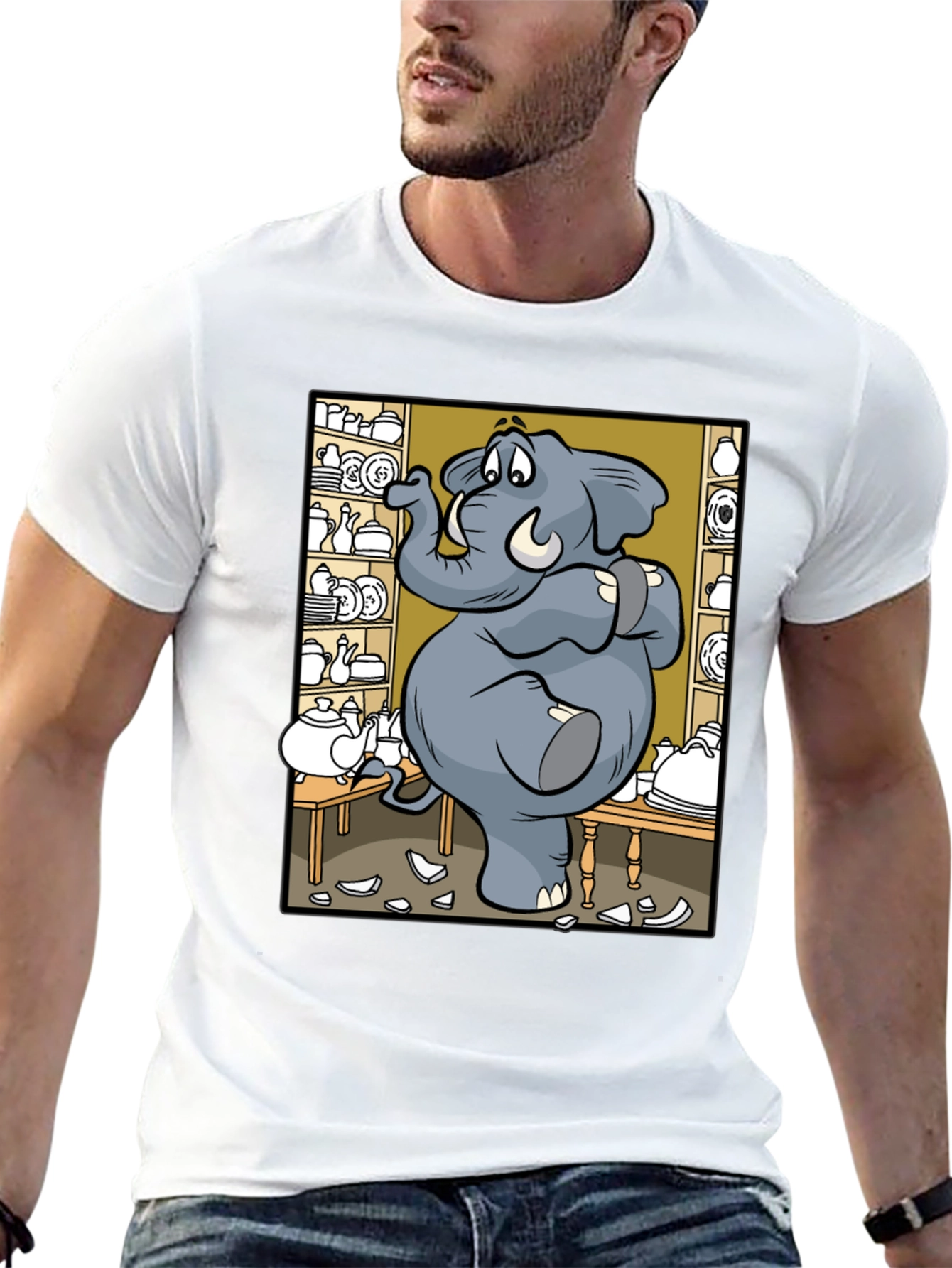 Elephant in a China Shop Graphic Tee