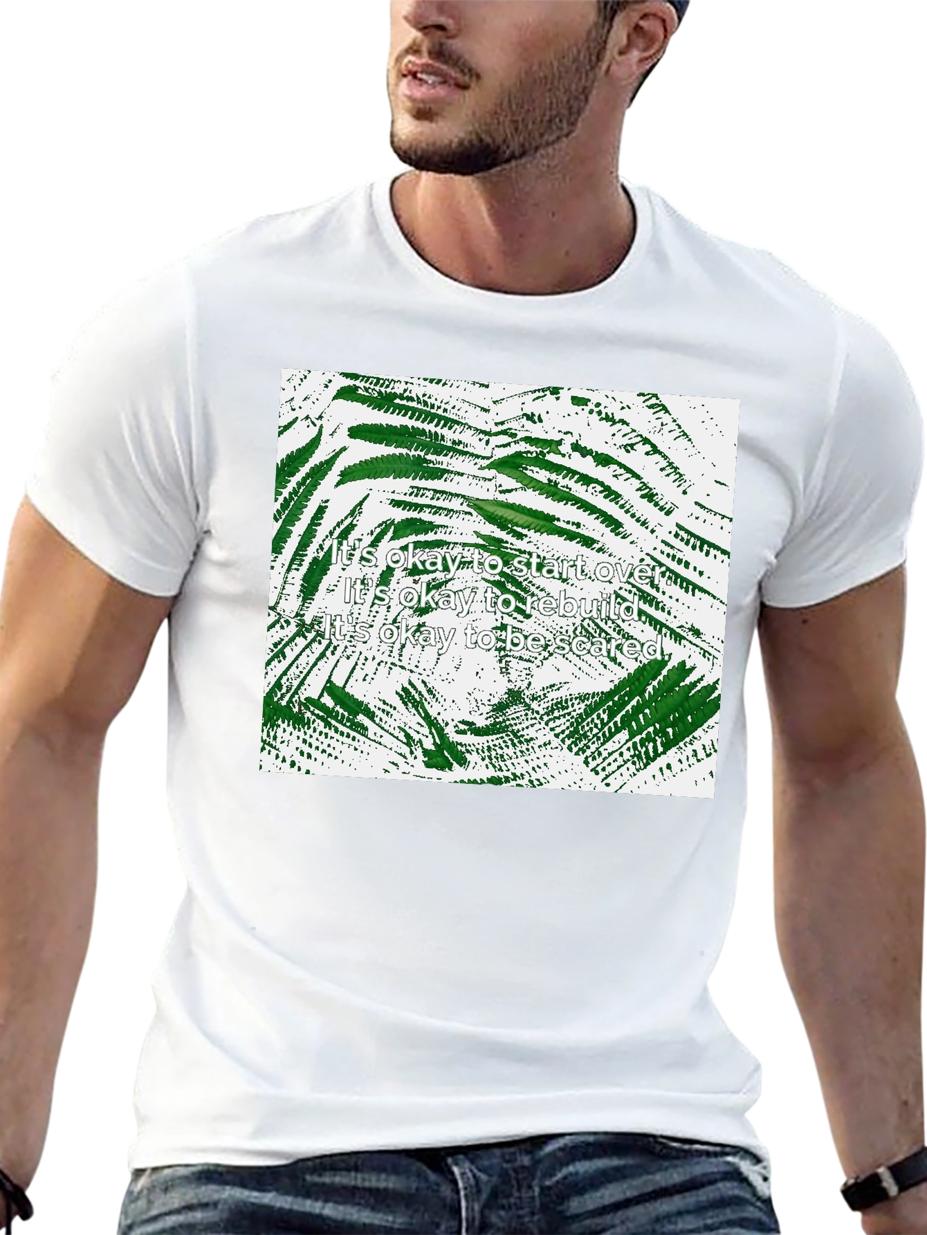 Inspirational Botanical Print T-Shirt