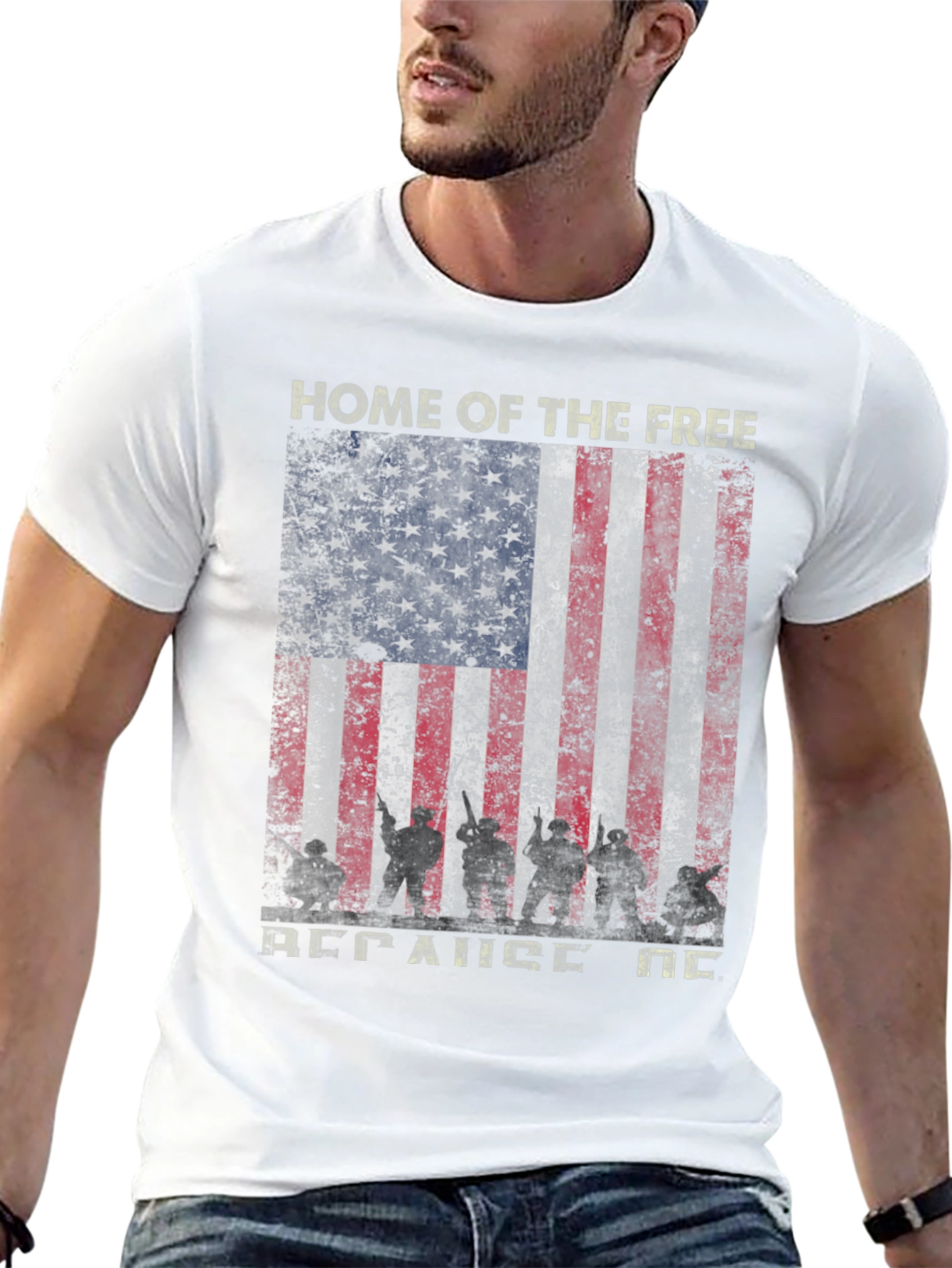 Home Of The Free Patriotic T-Shirt
