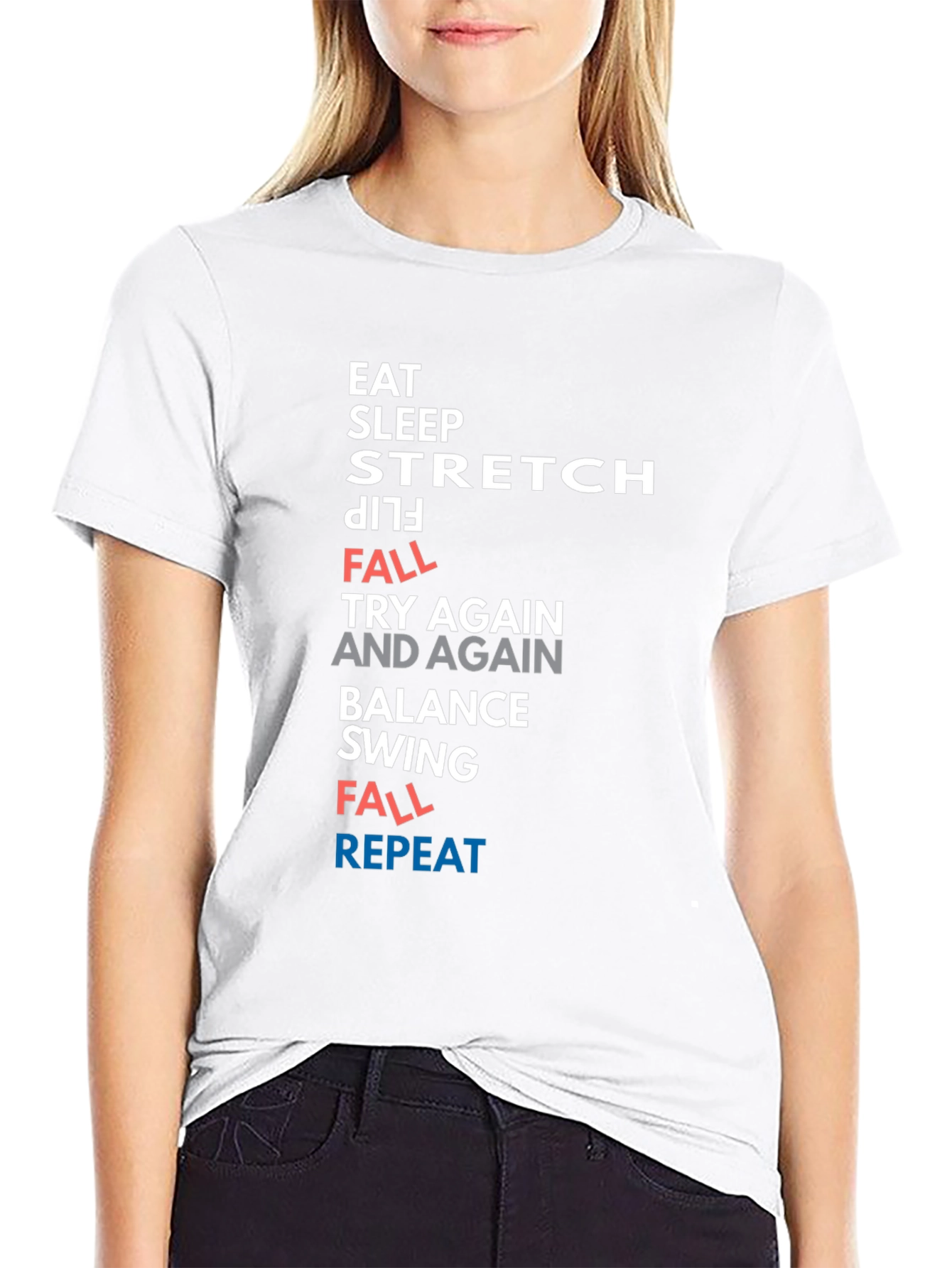 Eat Sleep Stretch Repeat T-Shirt