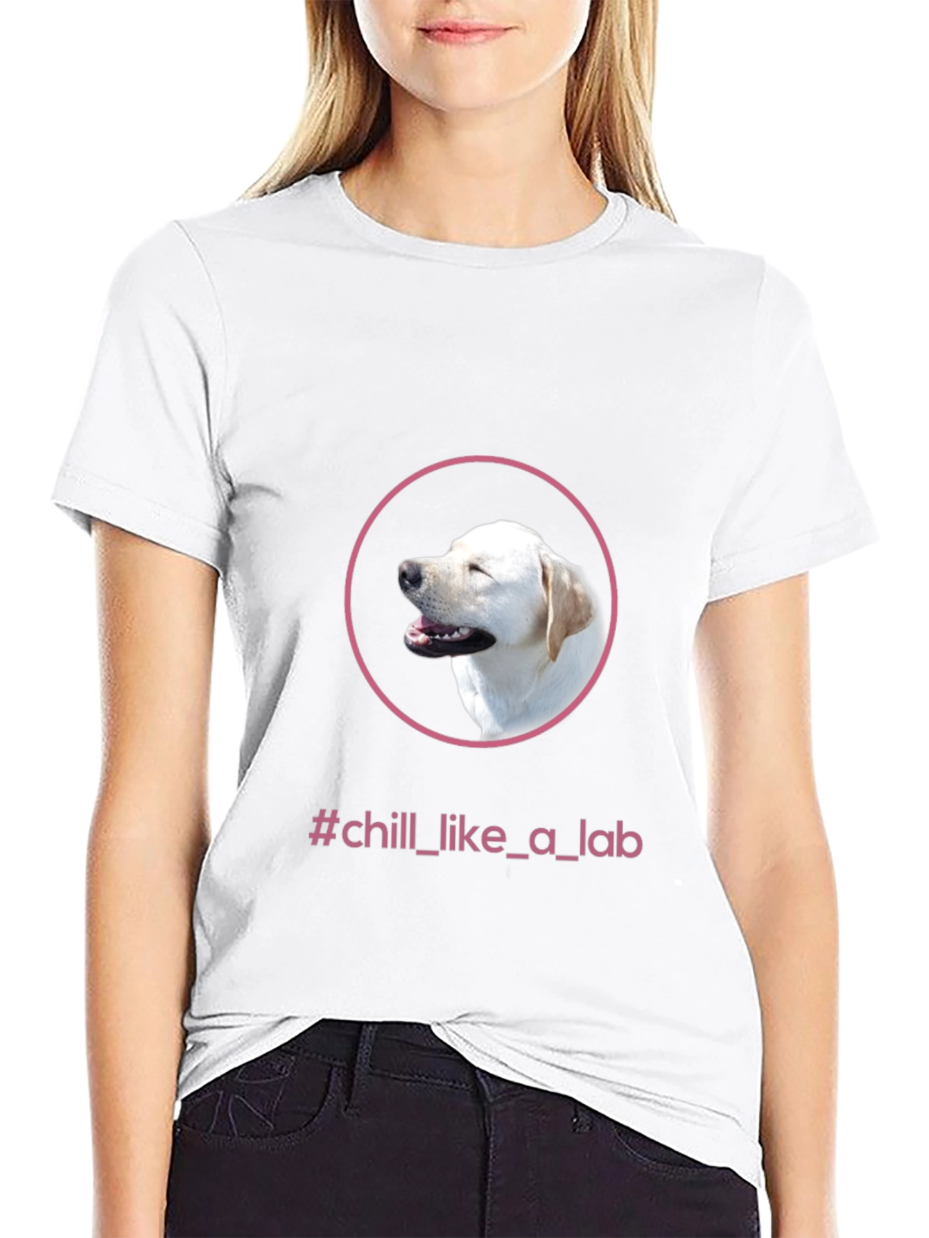 Chill Like a Lab Black T-Shirt
