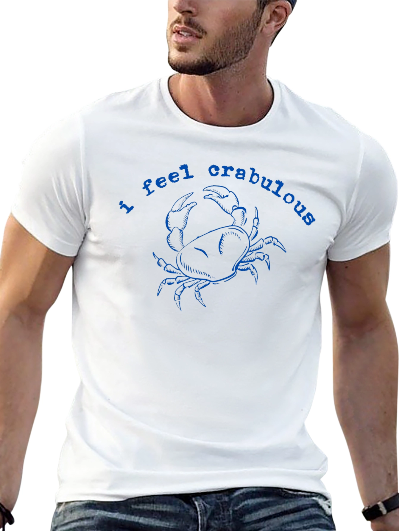 I Feel Crabulous Graphic Tee - Black
