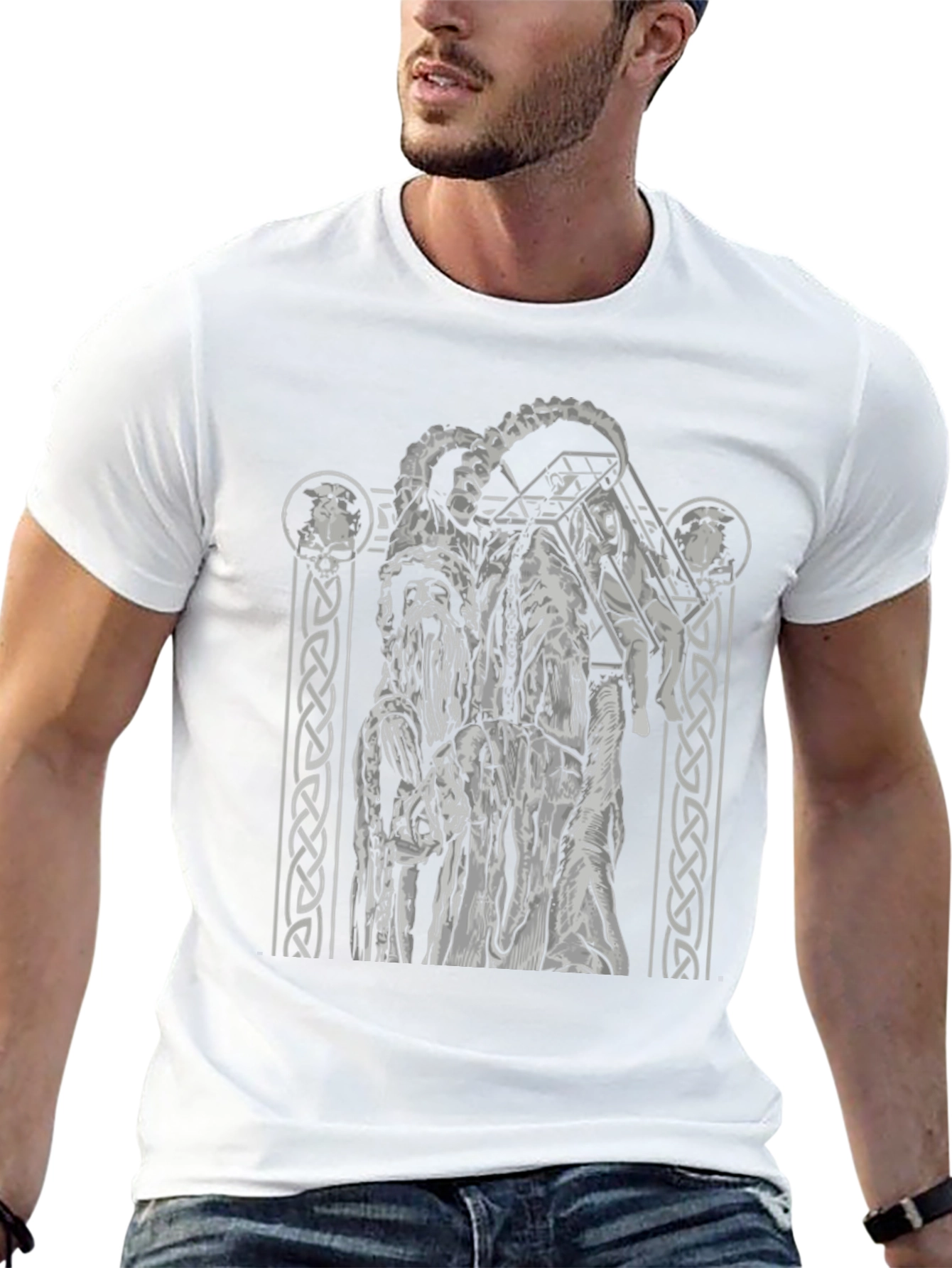 Grim Graphic Tee - Nordic Mythology T-Shirt