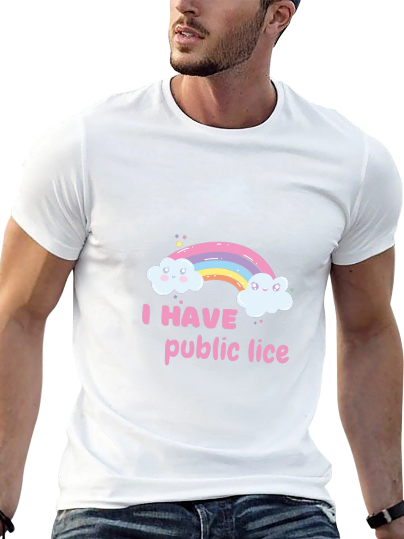 Humorous Rainbow Graphic T-Shirt - Unisex