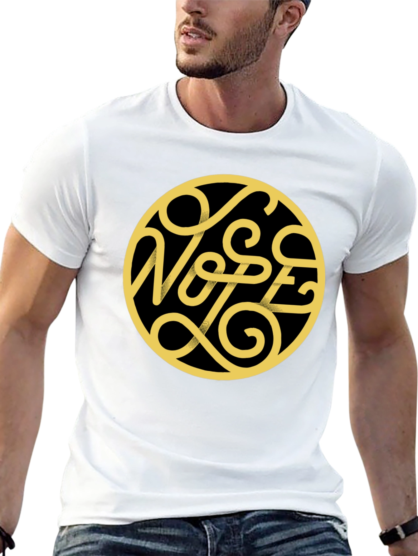 Nope Graphic Print Black T-Shirt