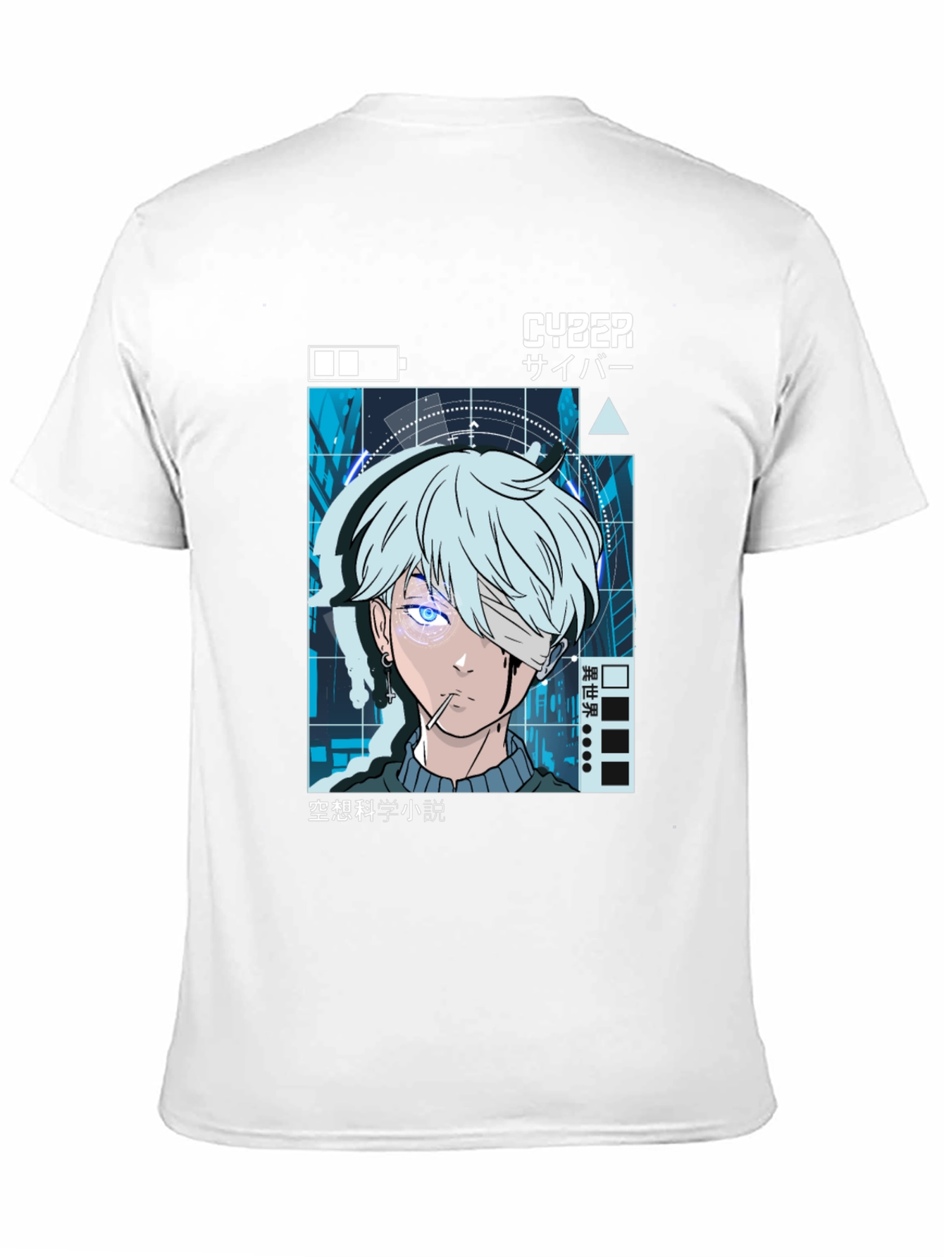 Cyberpunk Anime Graphic Tee - Edgy Style