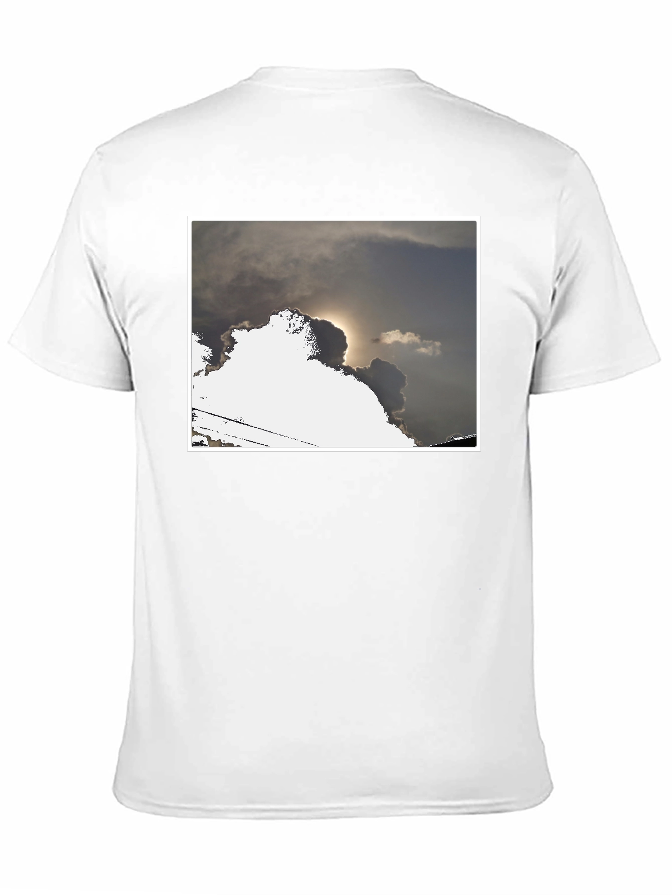Cloudscape Graphic Tee - Modern Black T-Shirt