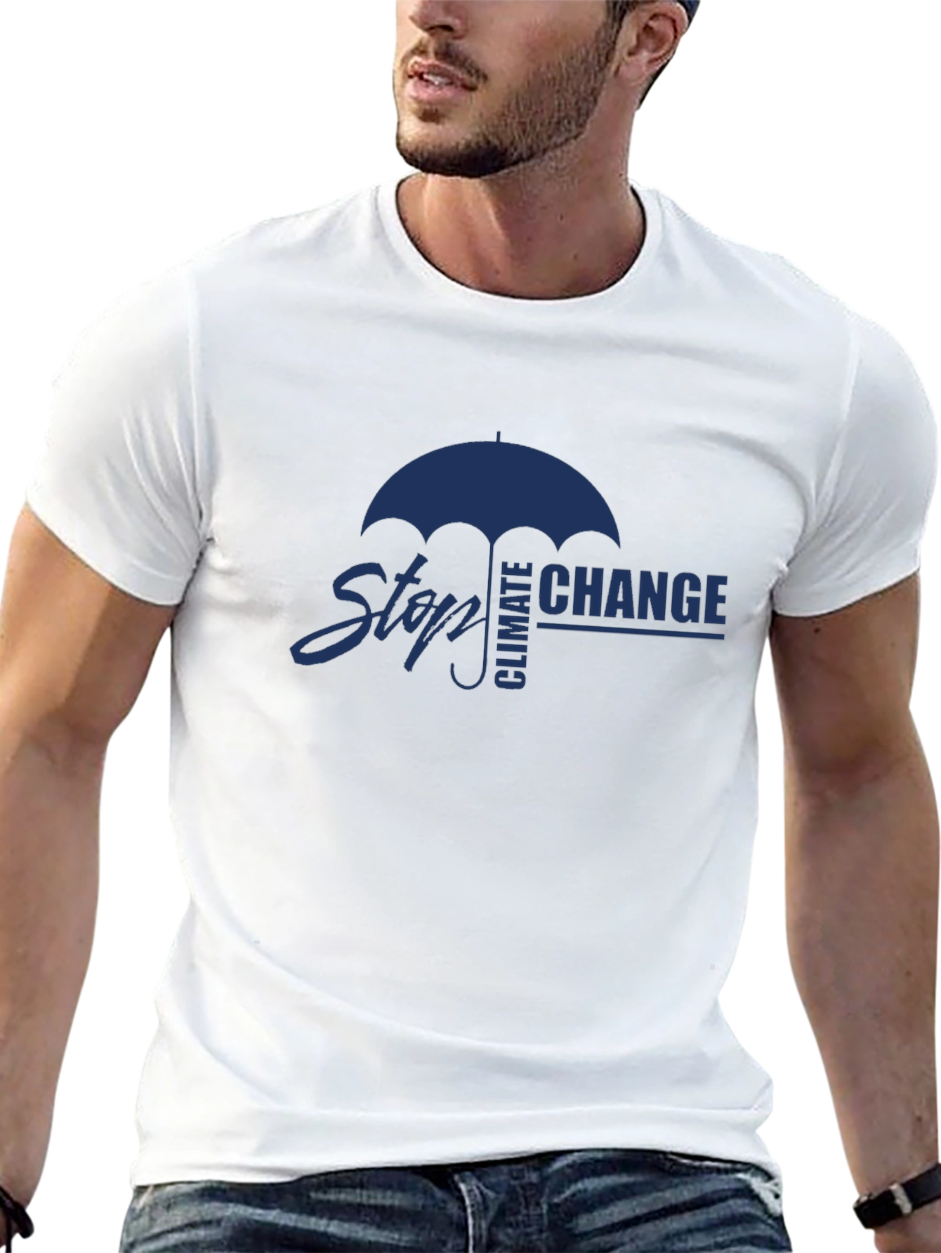 Stop Climate Change T-Shirt - Eco-Friendly Fashion