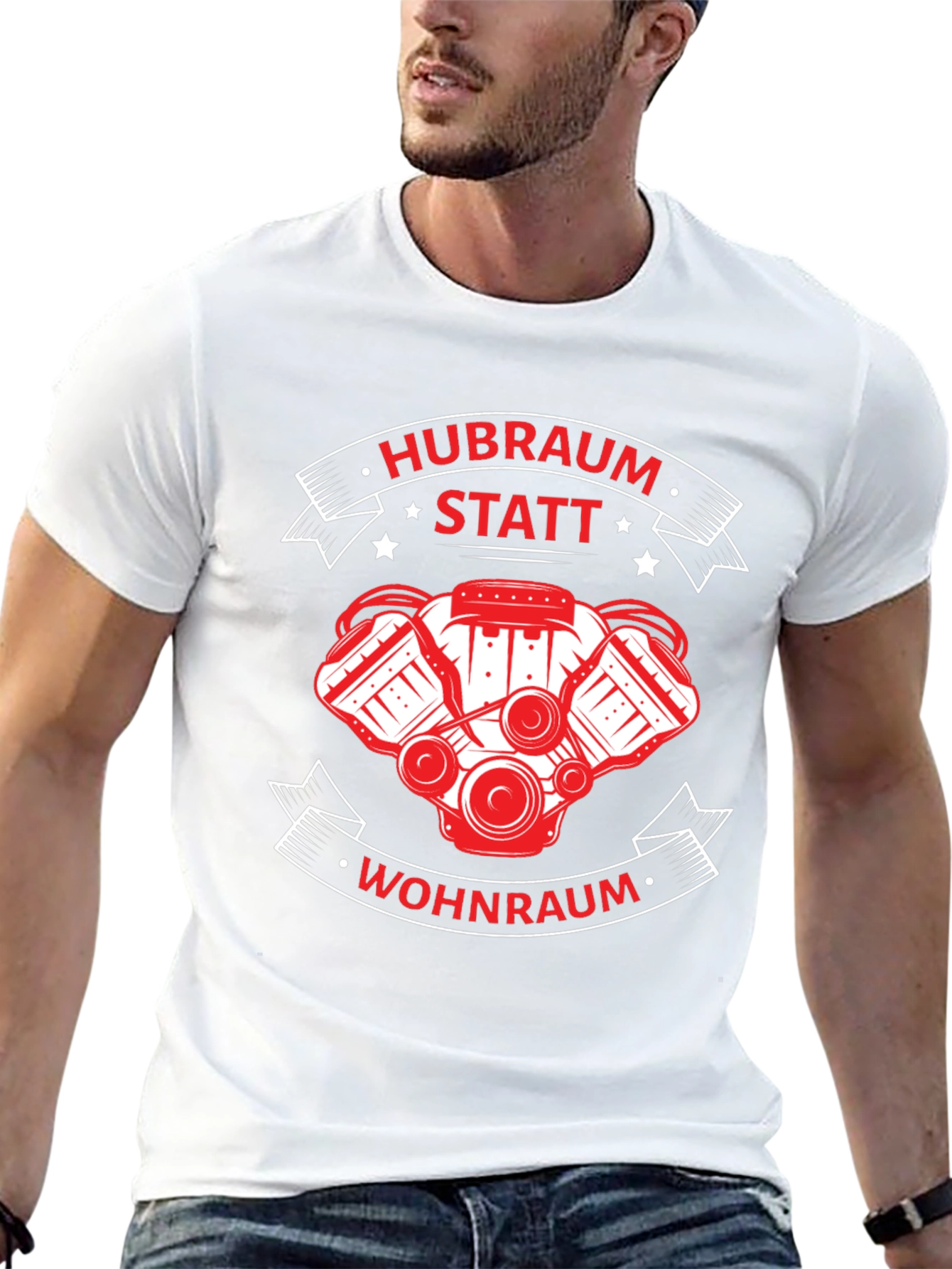 Hubraum Statt Wohnraum Black T-Shirt