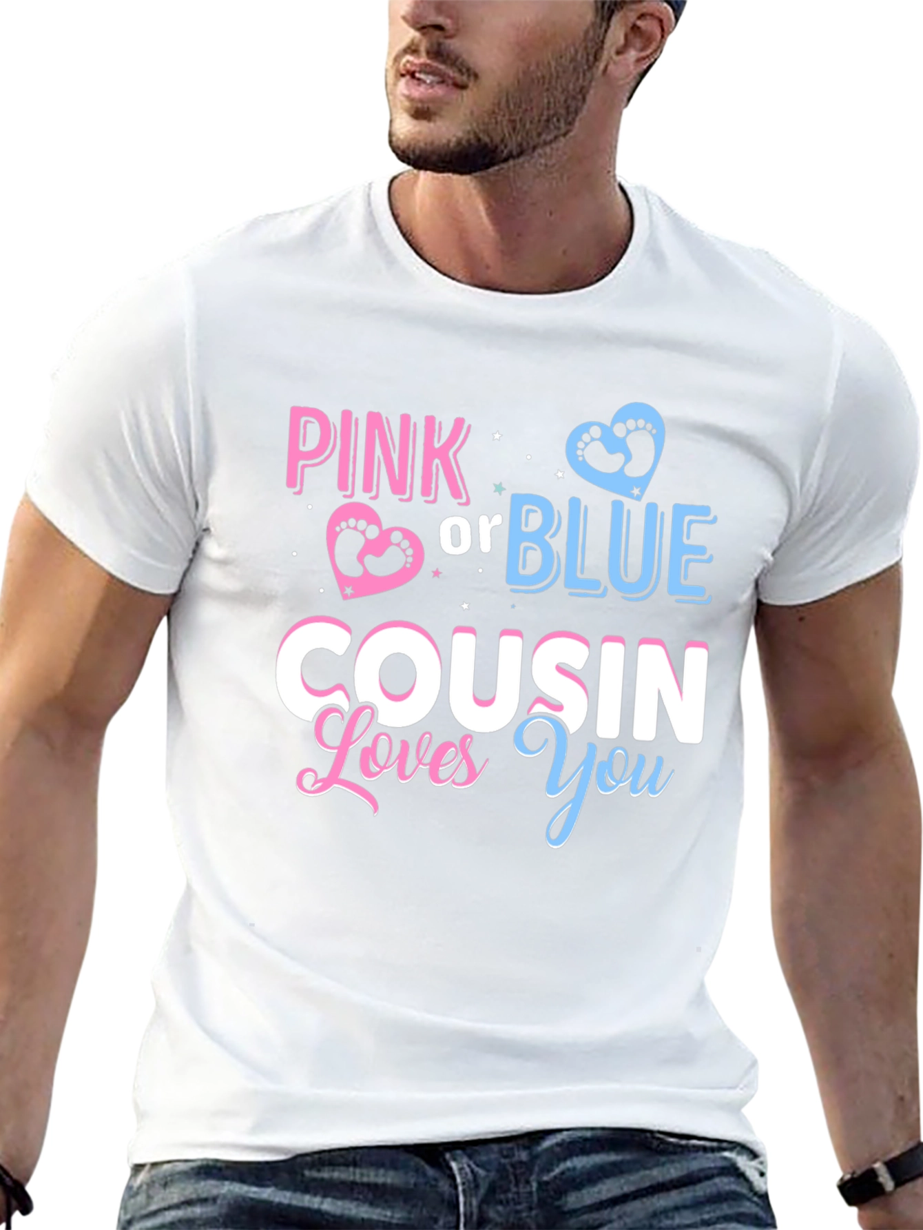 Pink or Blue Cousin Loves You T-Shirt