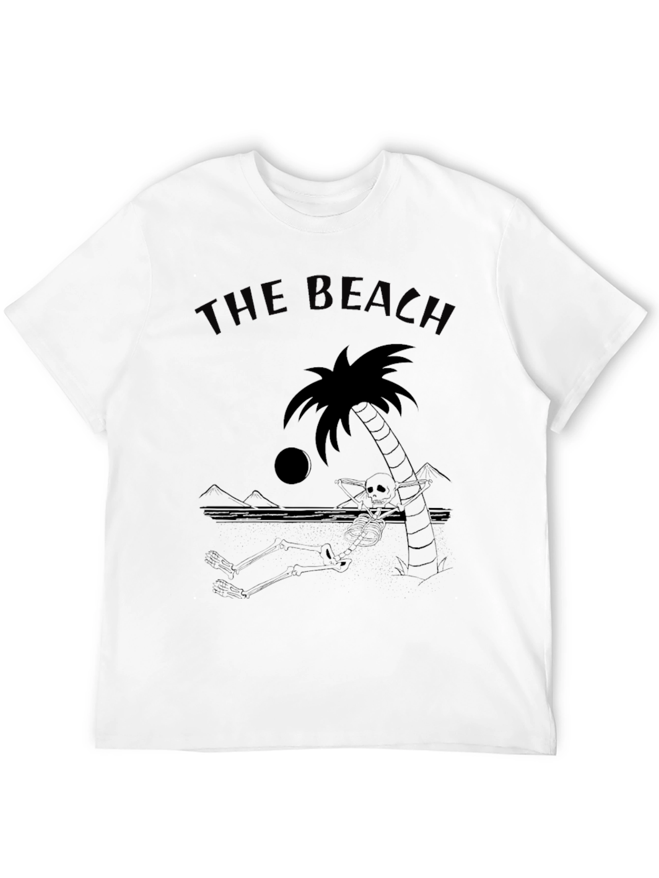 The Beach Skeleton Palm Tree T-Shirt