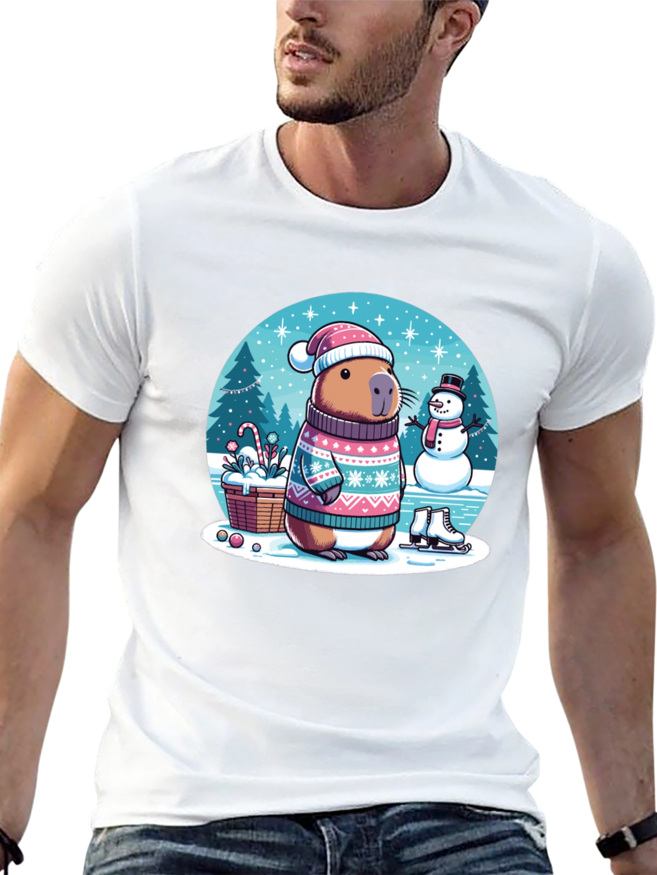 Winter Capybara T-Shirt
