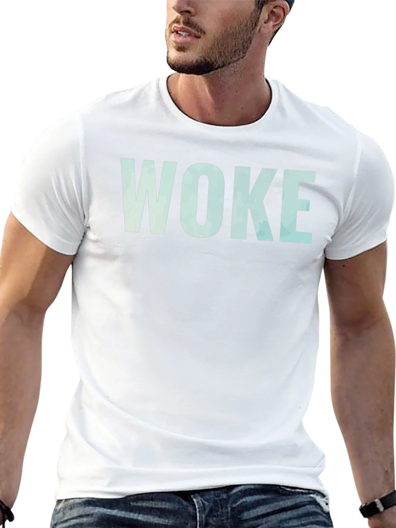 WOKE Statement T-Shirt - Casual Comfort Bold Message