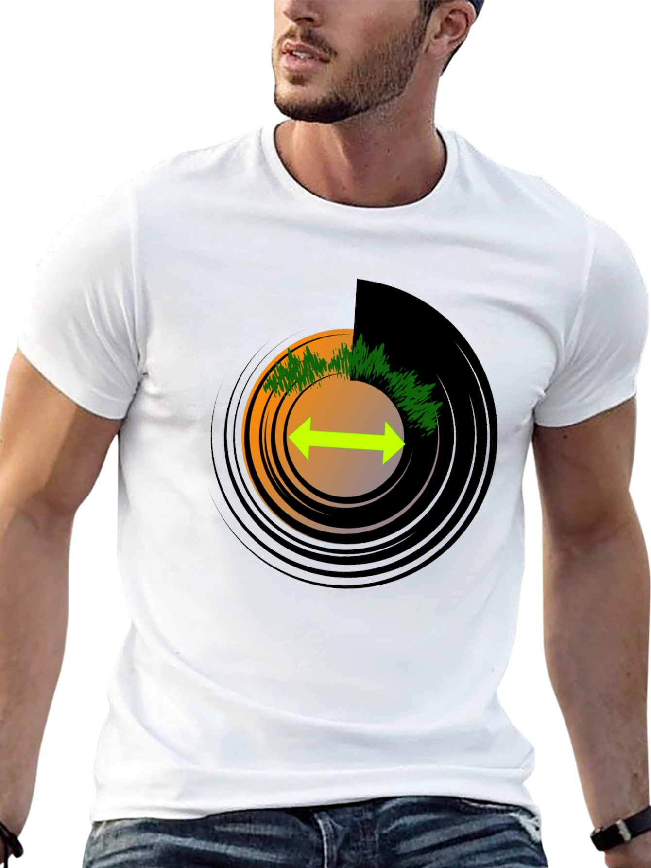 Vinyl Record Graphic T-Shirt