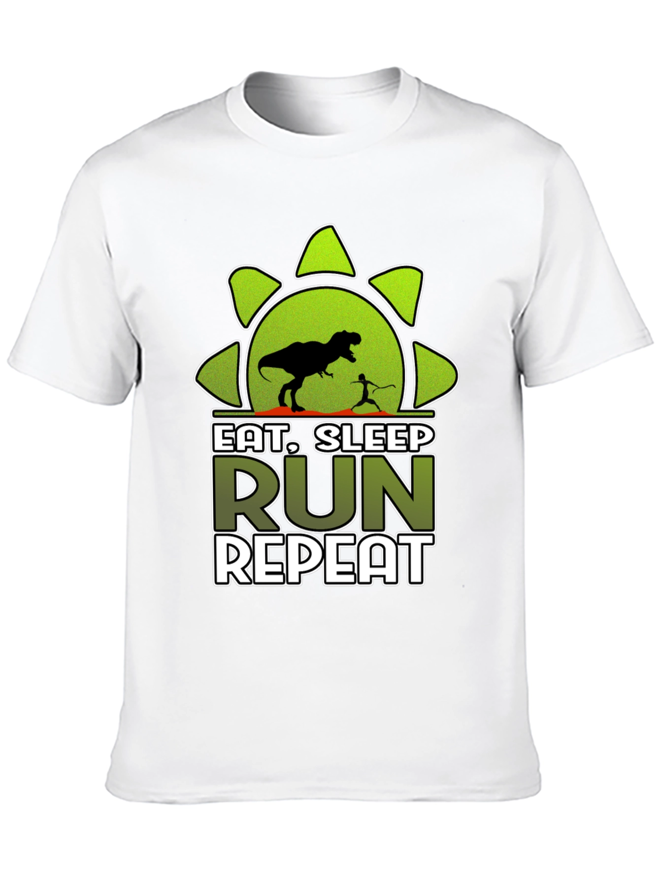 Eat Sleep Run Repeat Dinosaur T-Shirt