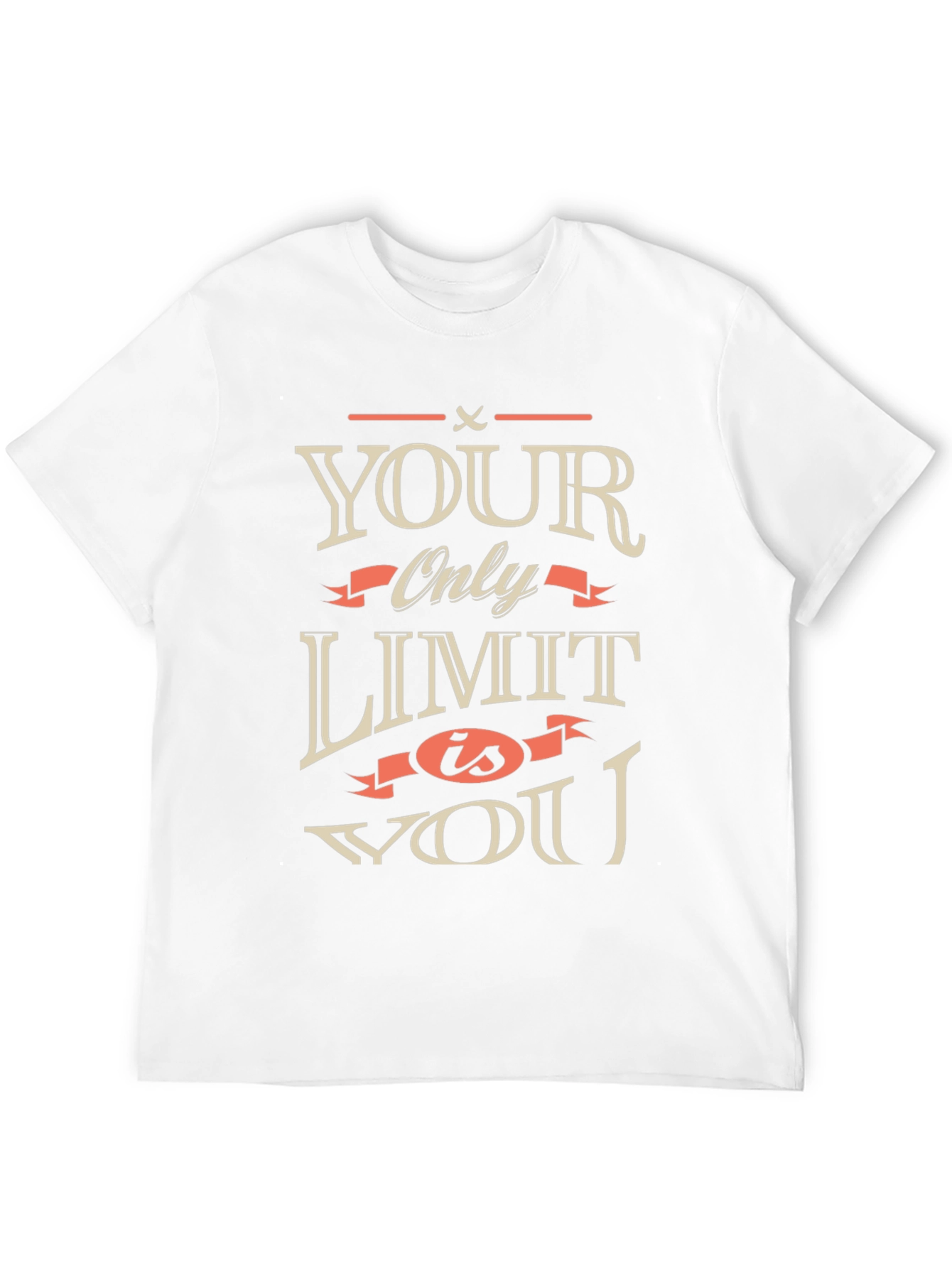 Motivational Your Only Limit is You Black T-Shirt