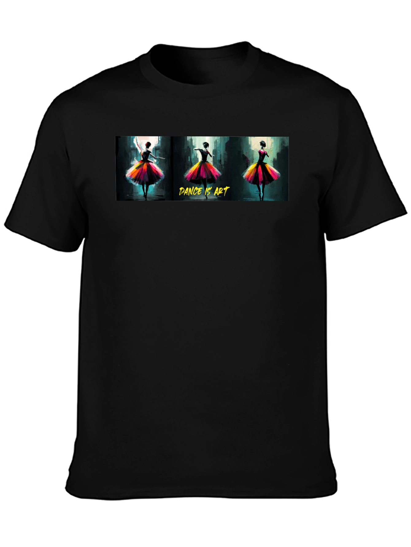 Dance is Art Graphic Tee - Black Unisex T-Shirt