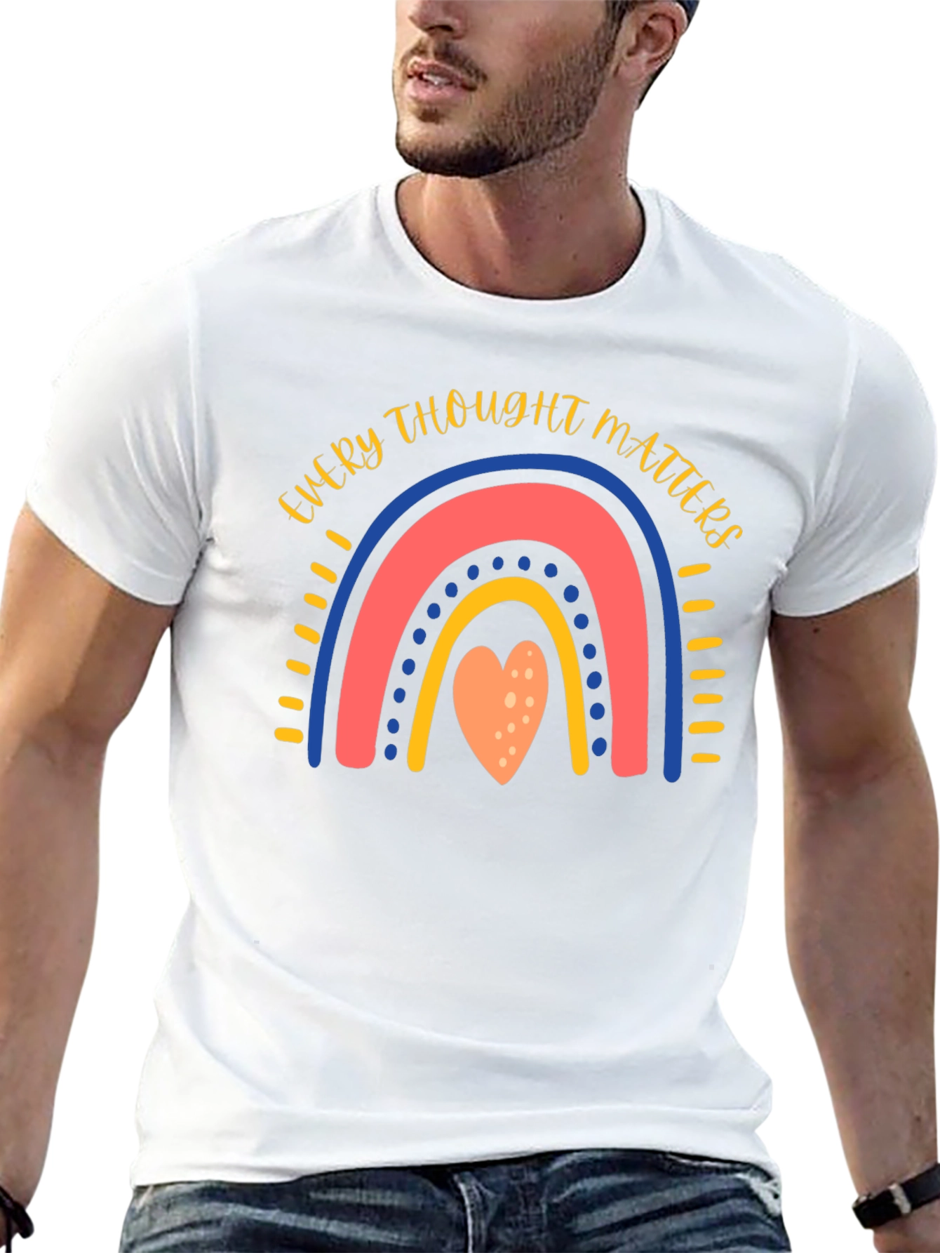 Every Thought Matters Rainbow Graphic Tee