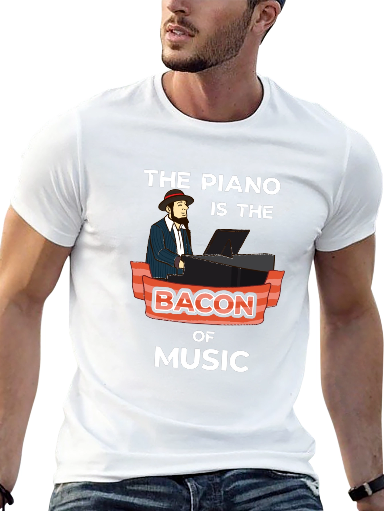 The Piano is the Bacon of Music T-Shirt