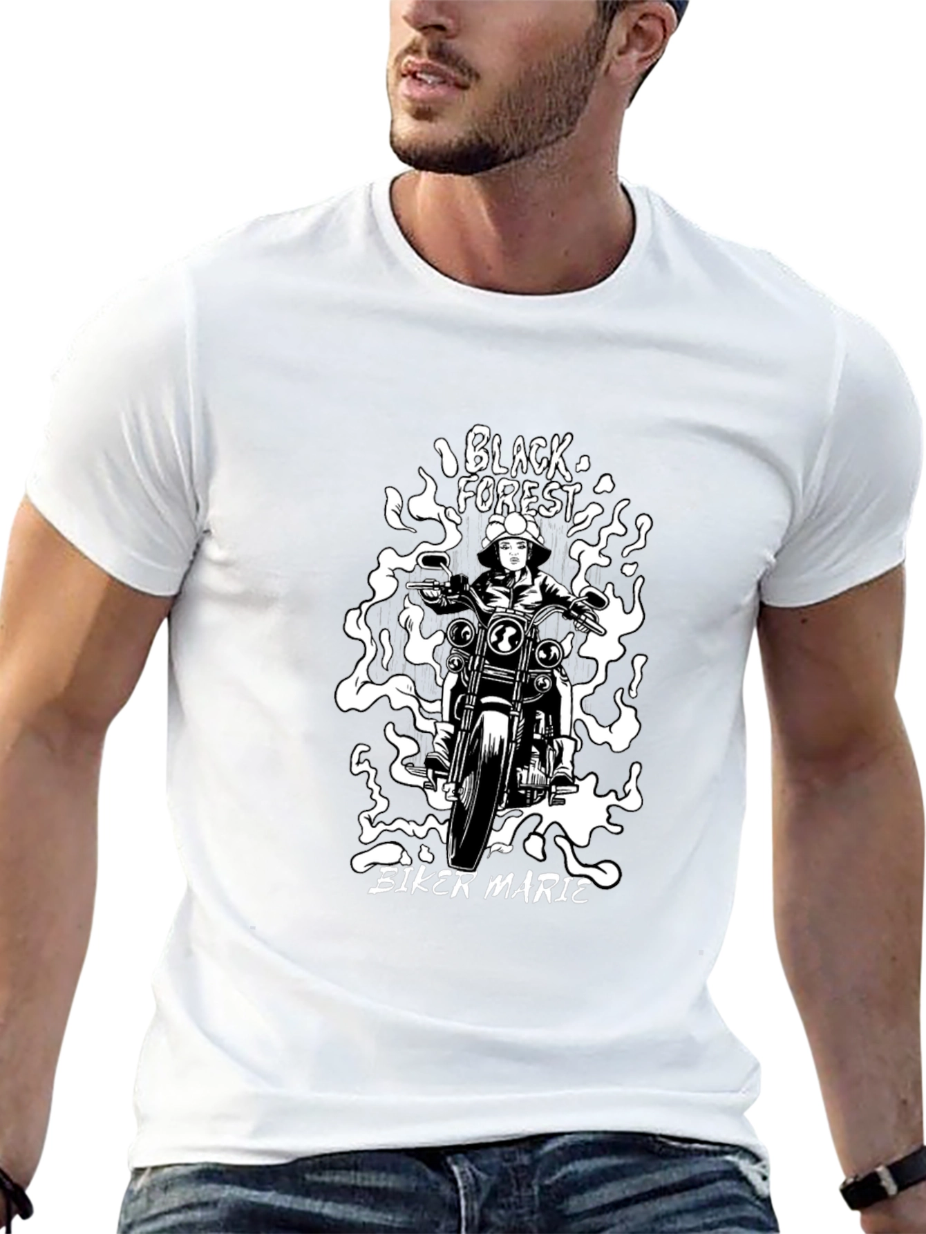 Black Biker Marie T-Shirt