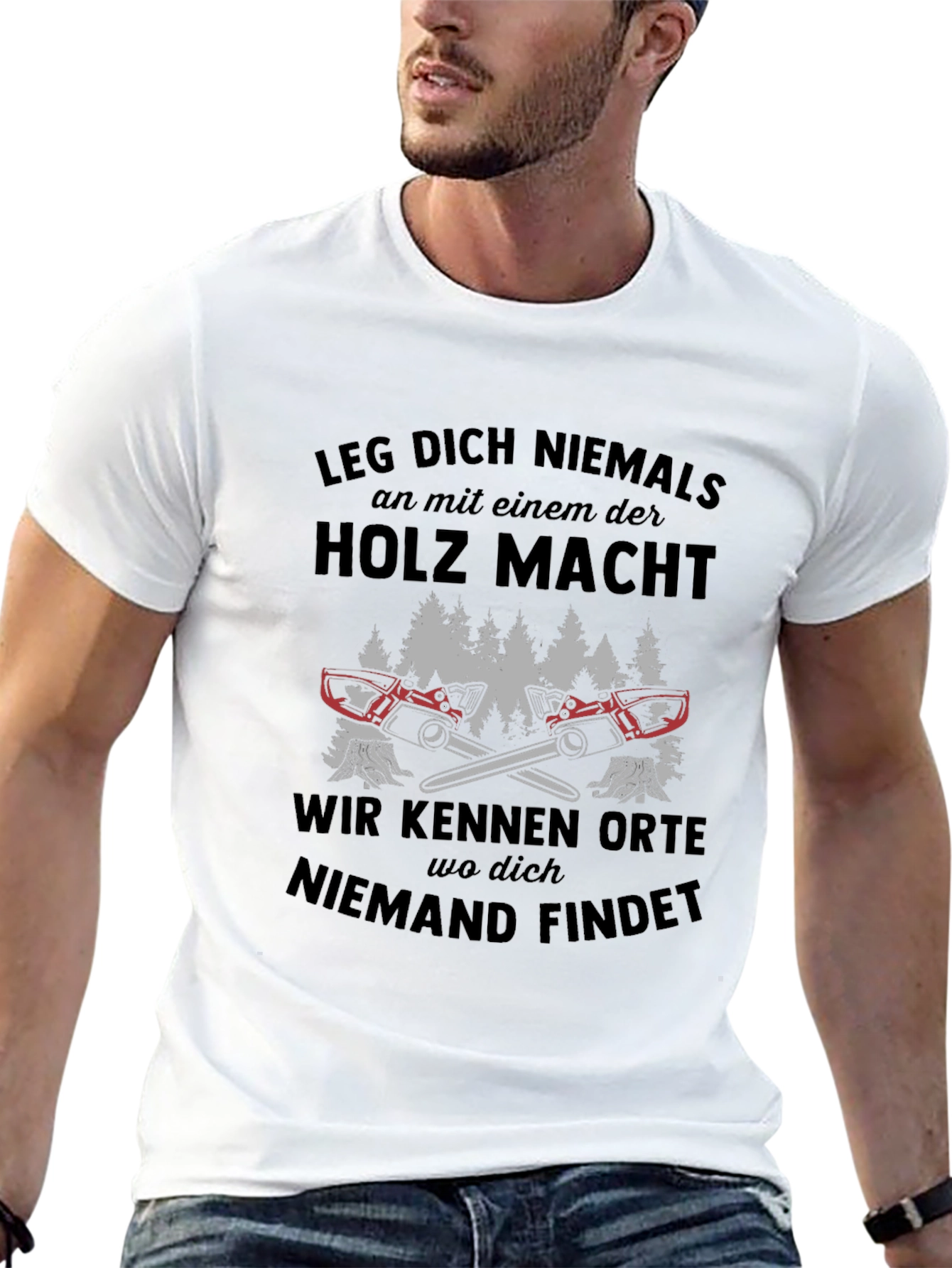 Leg Dich Niemals T-Shirt - Lumberjack Style