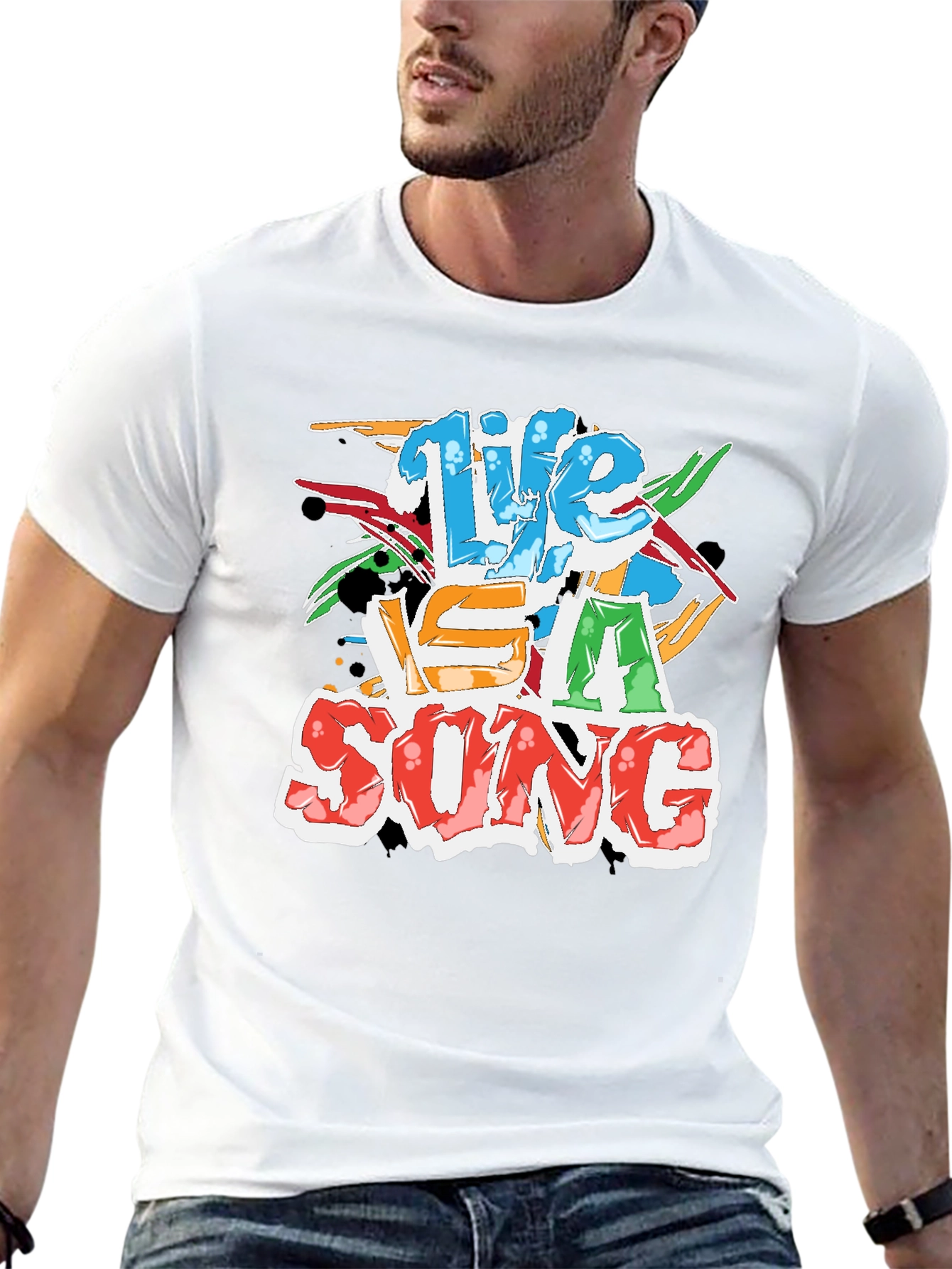 Life Is A Song Black T-Shirt