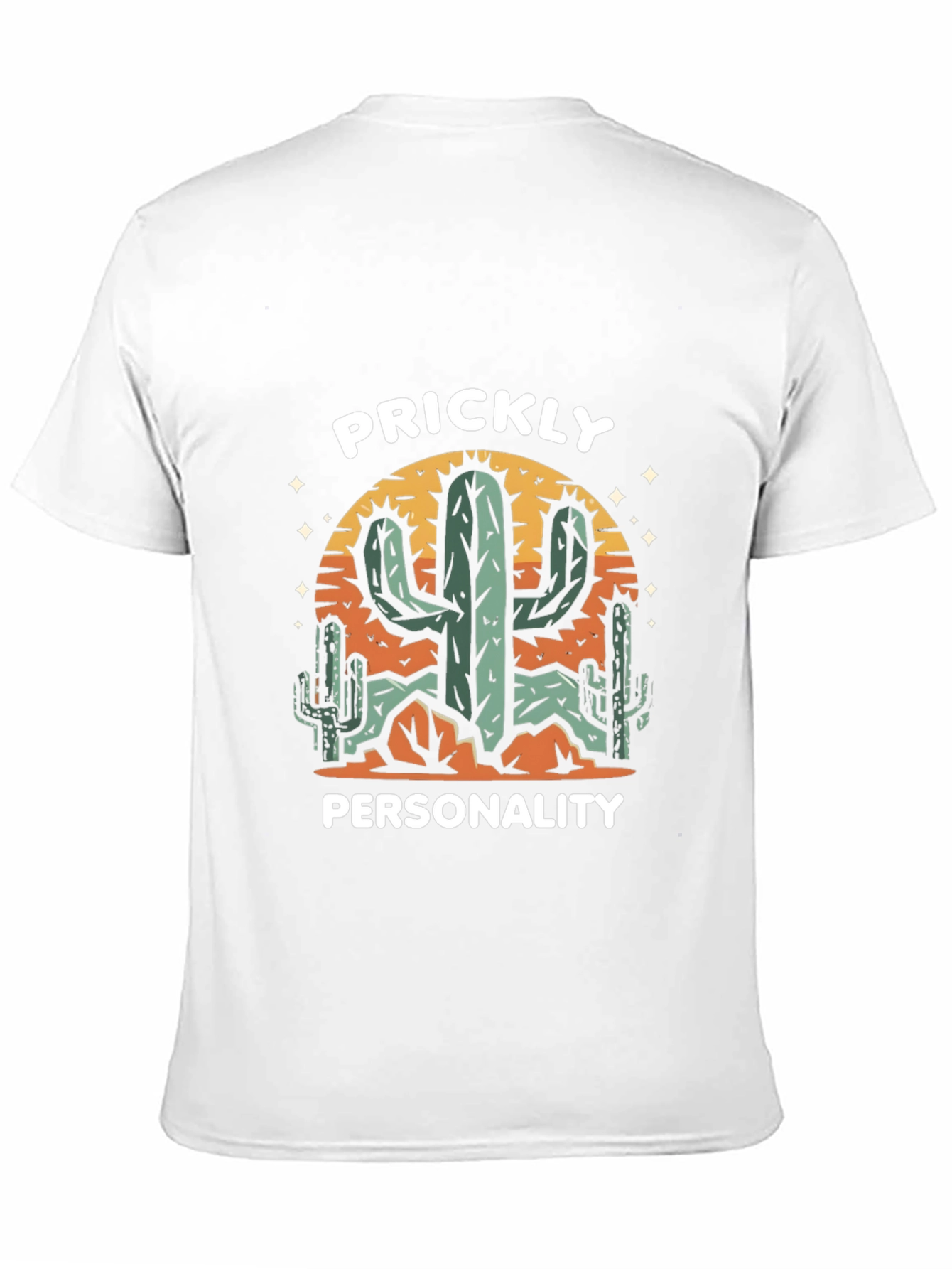 Prickly Personality Cactus Graphic T-Shirt