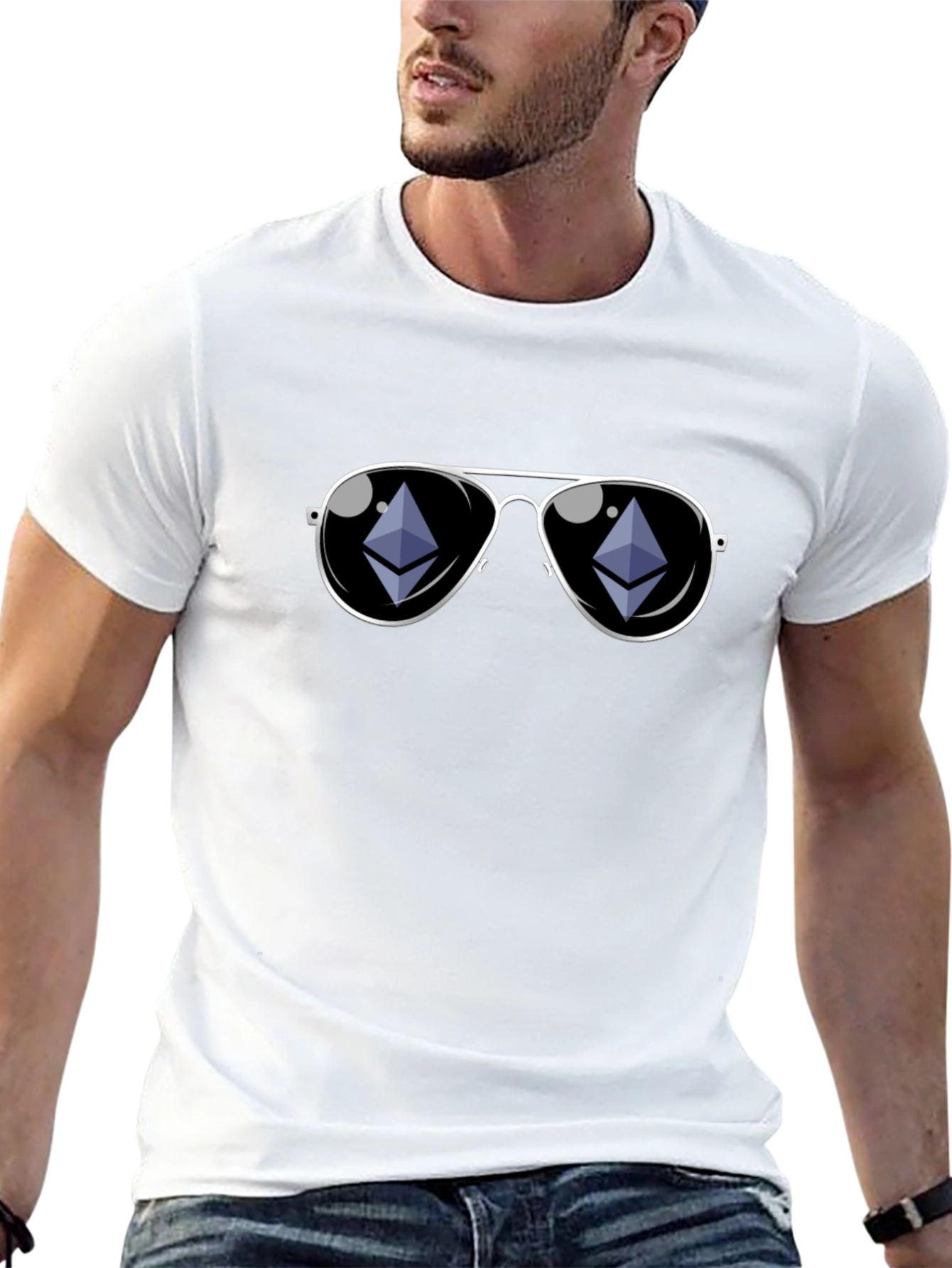 Ethereum Sunglasses T-Shirt
