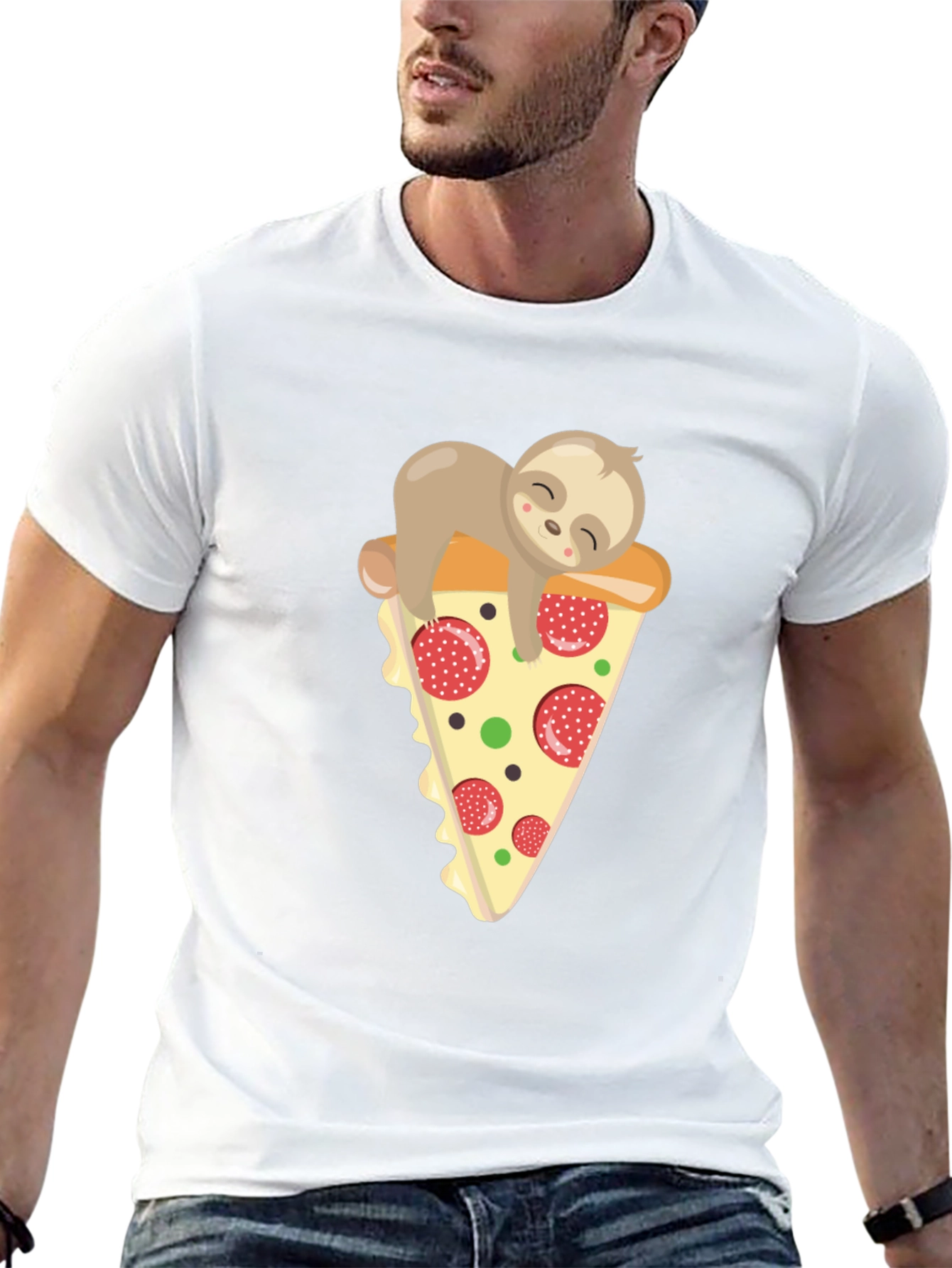 Sloth Pizza T-Shirt - Comfy & Fun!