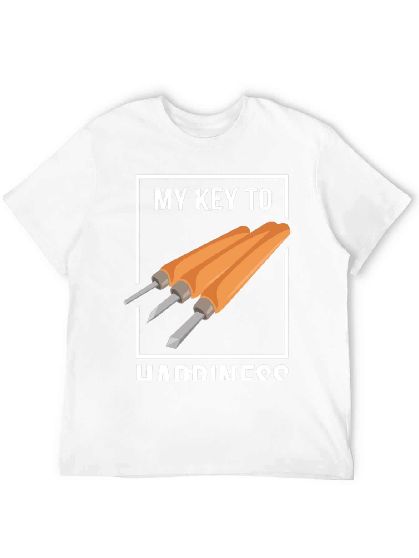 My Key To Happiness Wood Carving T-Shirt