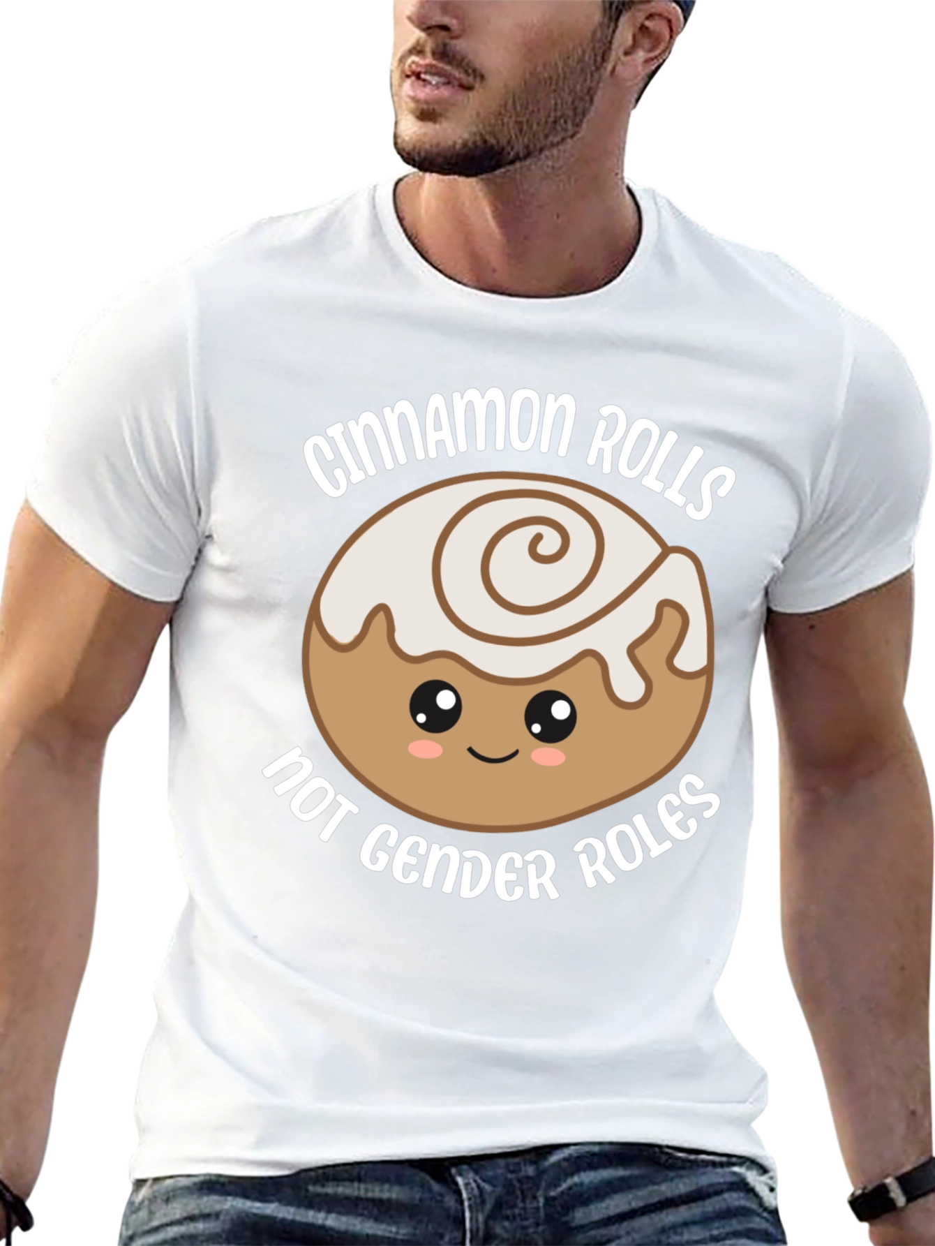Cinnamon Rolls Not Gender Roles Graphic Tee