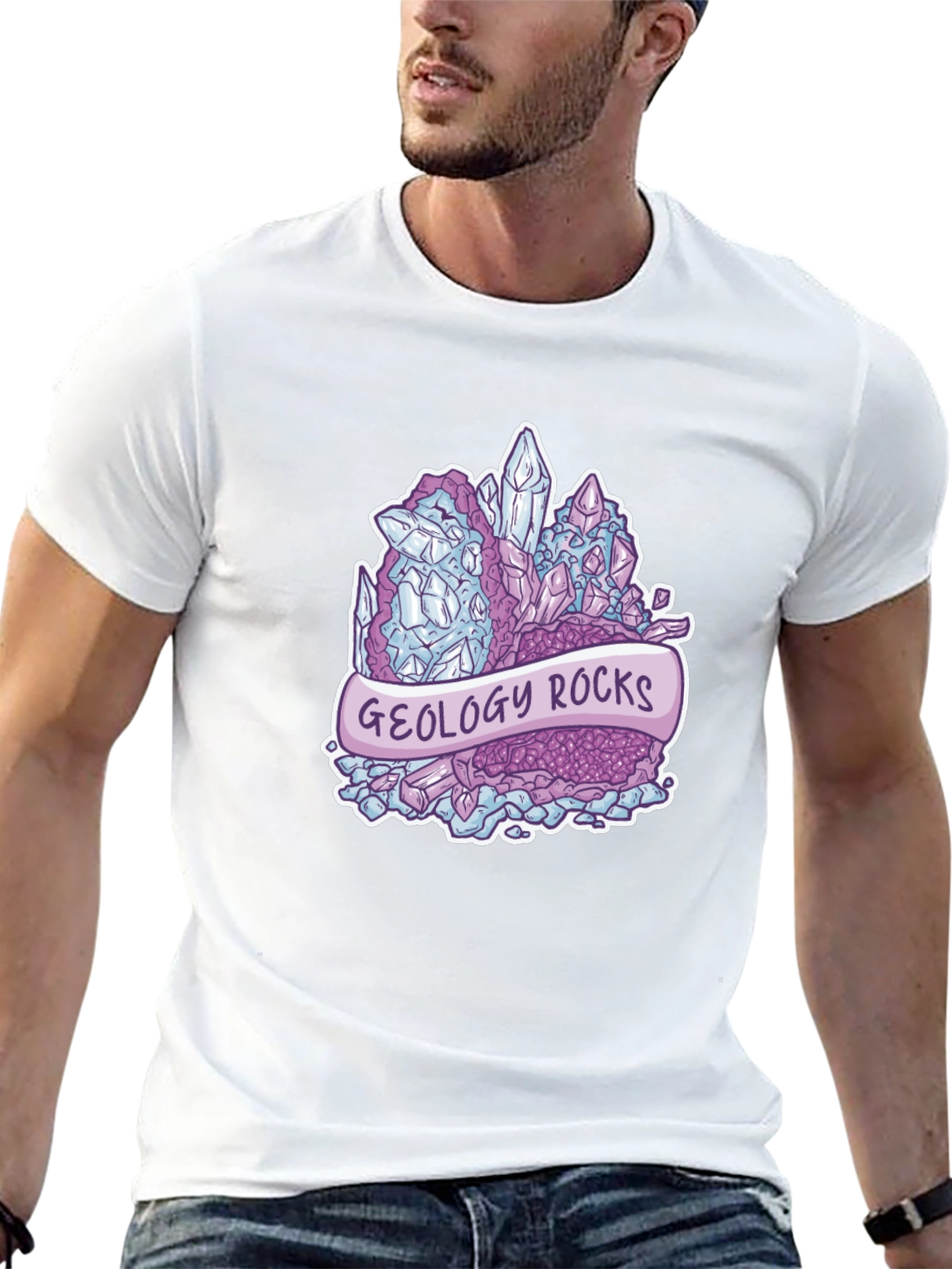 Geology Rocks T-Shirt - Crystal Gemstone Design