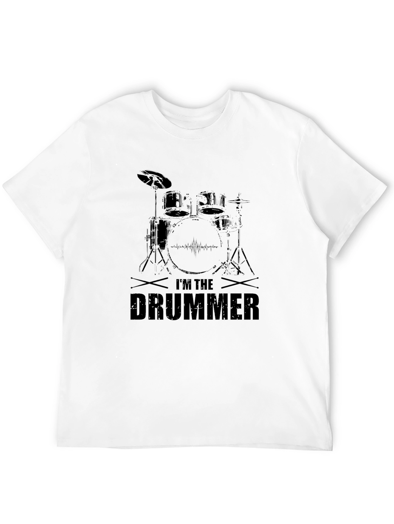 Im The Drummer Black T-Shirt - Music Lover Tee