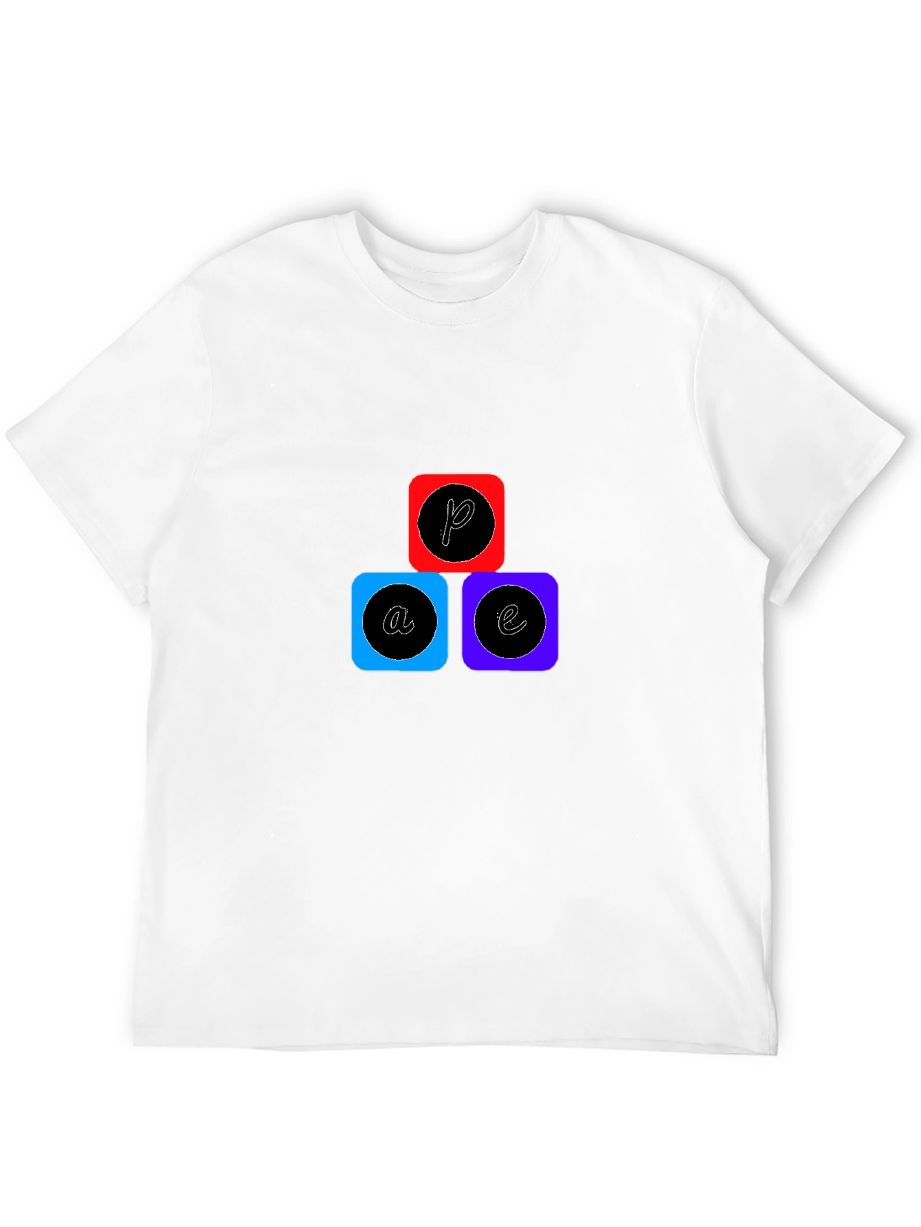 Abstract Graphic Tee - Cool Casual Black T-Shirt