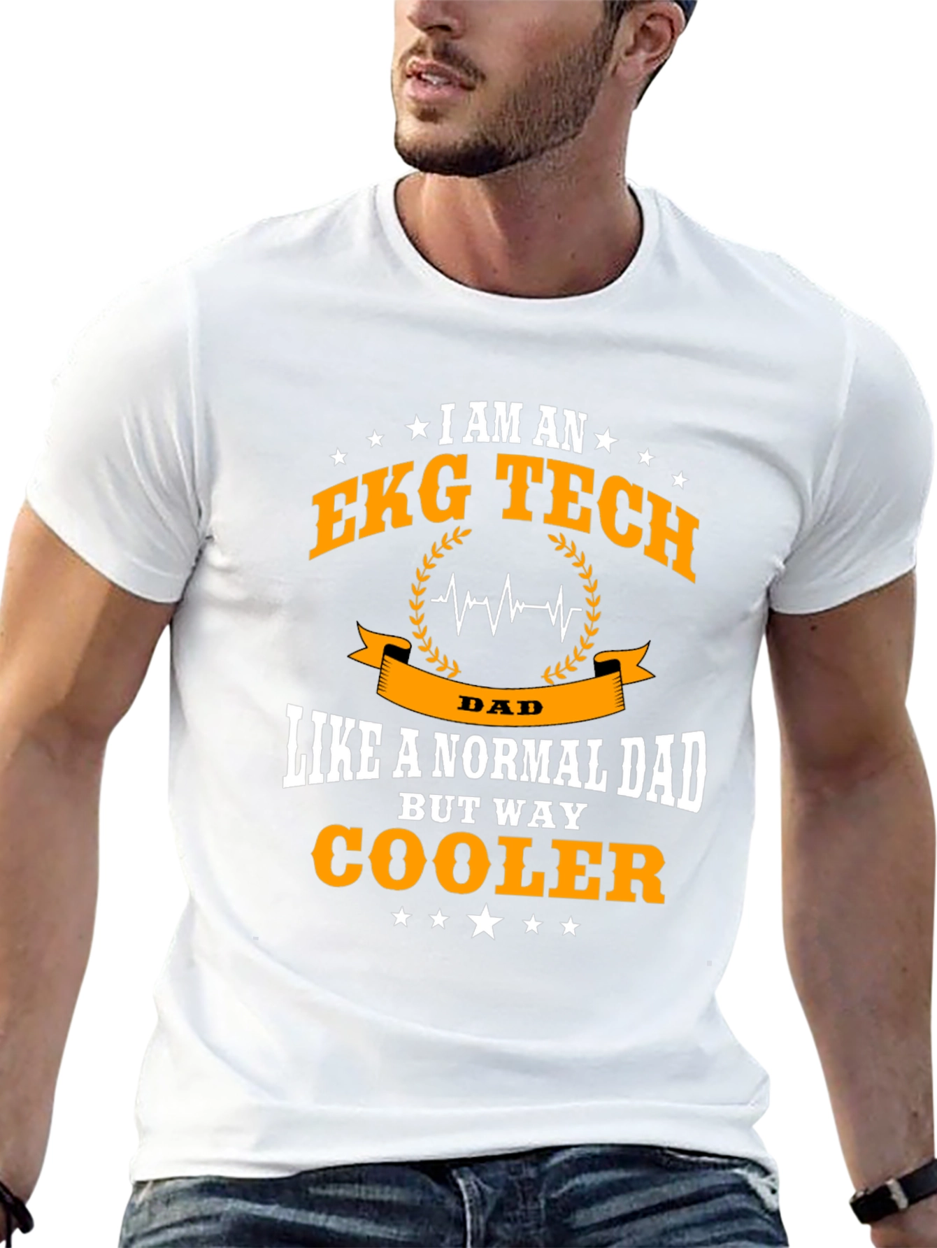 EKG Tech Dad T-Shirt - Cool Dad Edition!