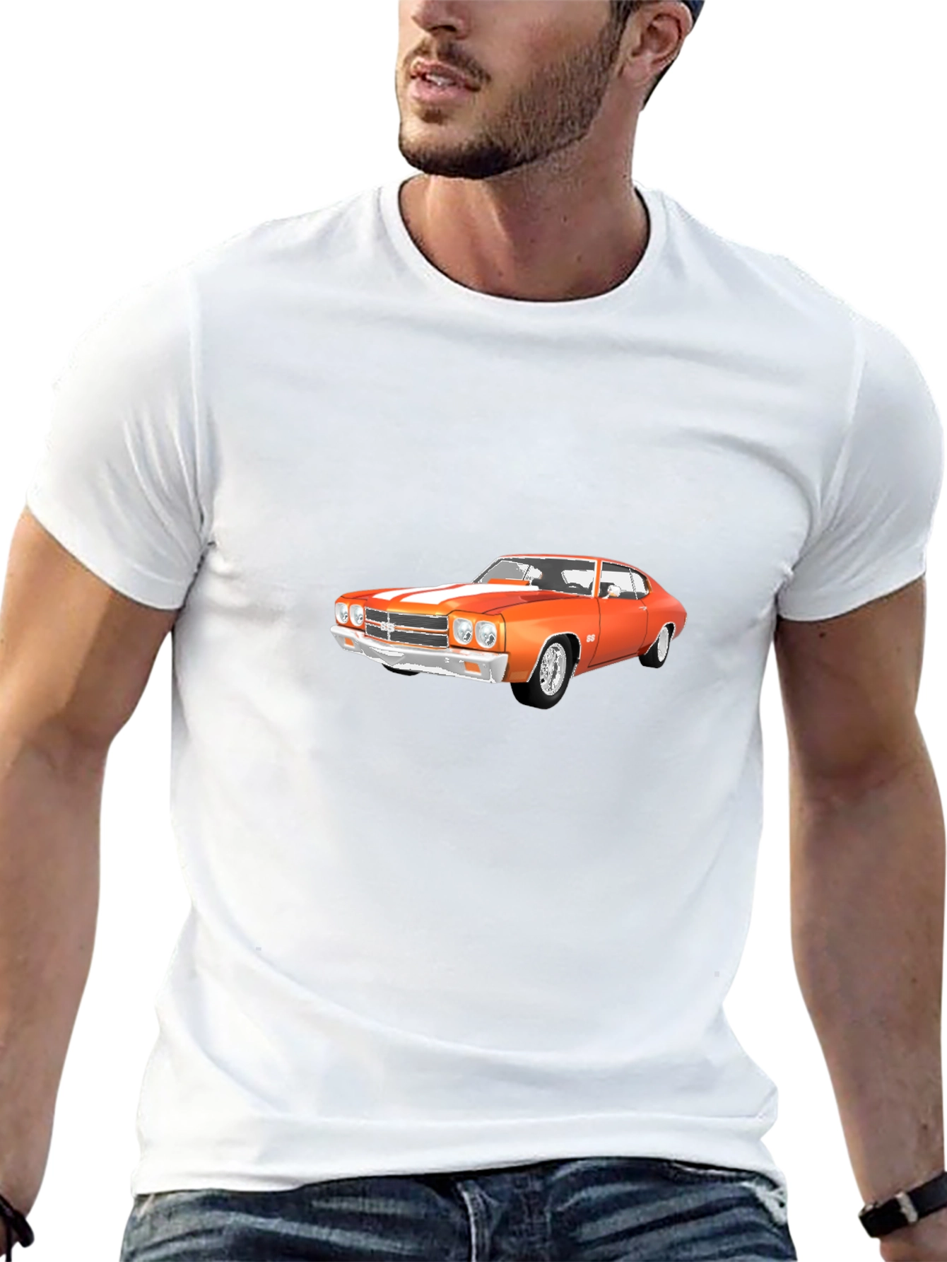 Classic Car Graphic Tee - Mens Black T-Shirt
