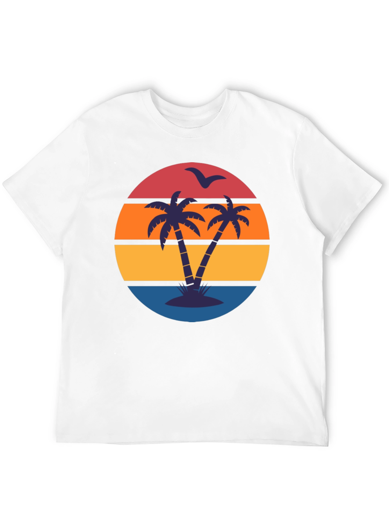 Retro Sunset Palm Tree T-Shirt