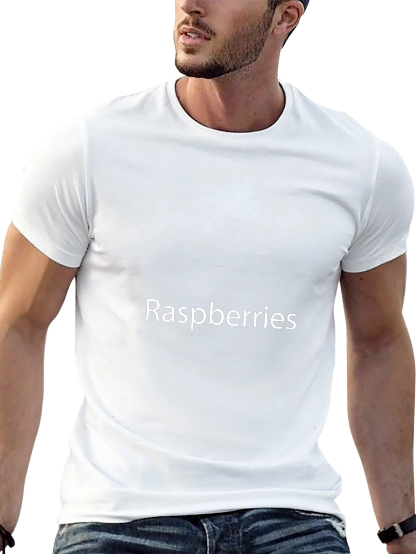 Raspberries Graphic Tee - Soft Cotton Blend