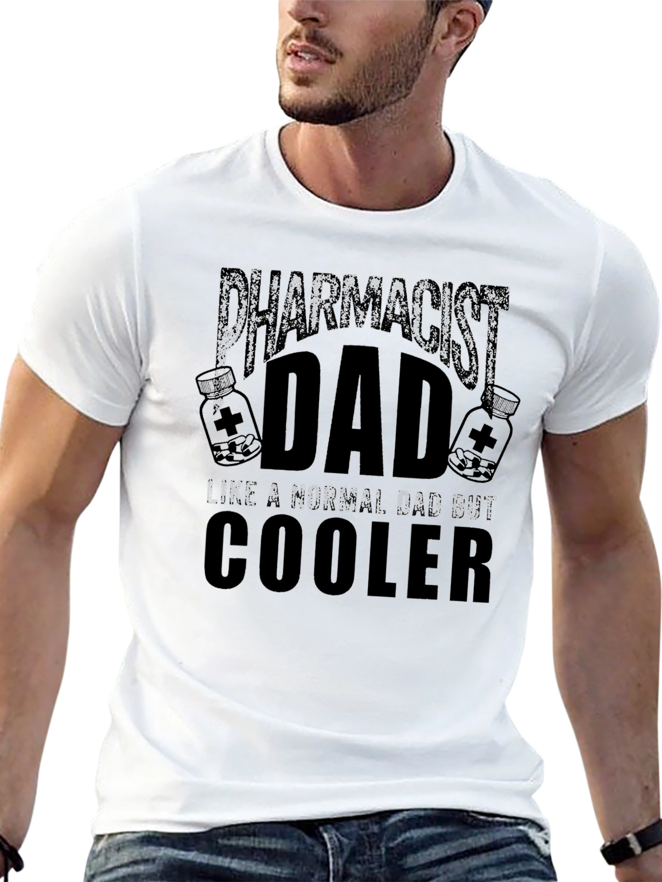 Pharmacist Dad T-Shirt - Cooler Than Normal Dad