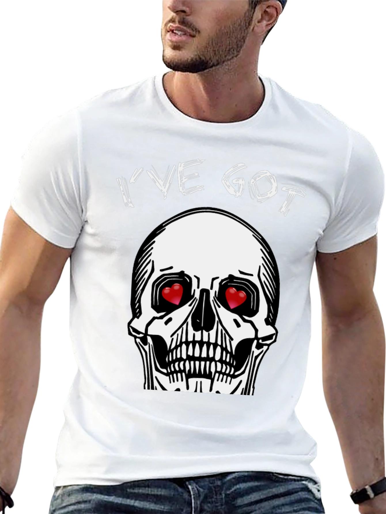 Ive Got Love Skull Graphic T-Shirt