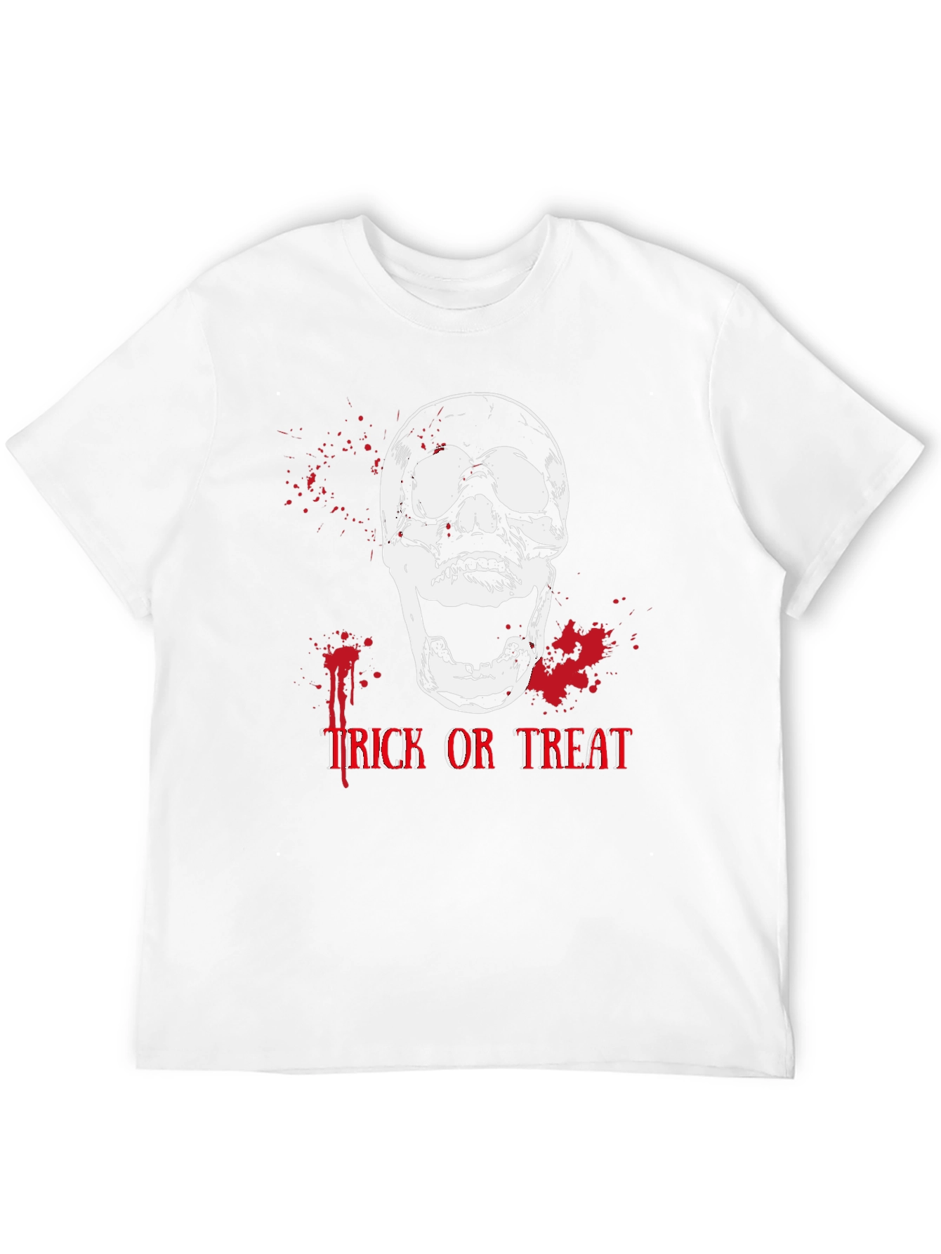 Halloween Skull Trick or Treat Graphic Tee