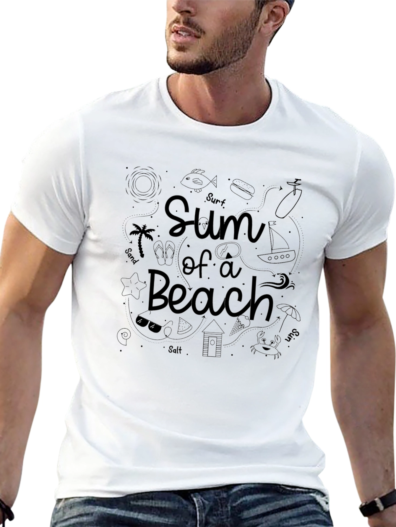 Sum of a Beach Graphic T-Shirt