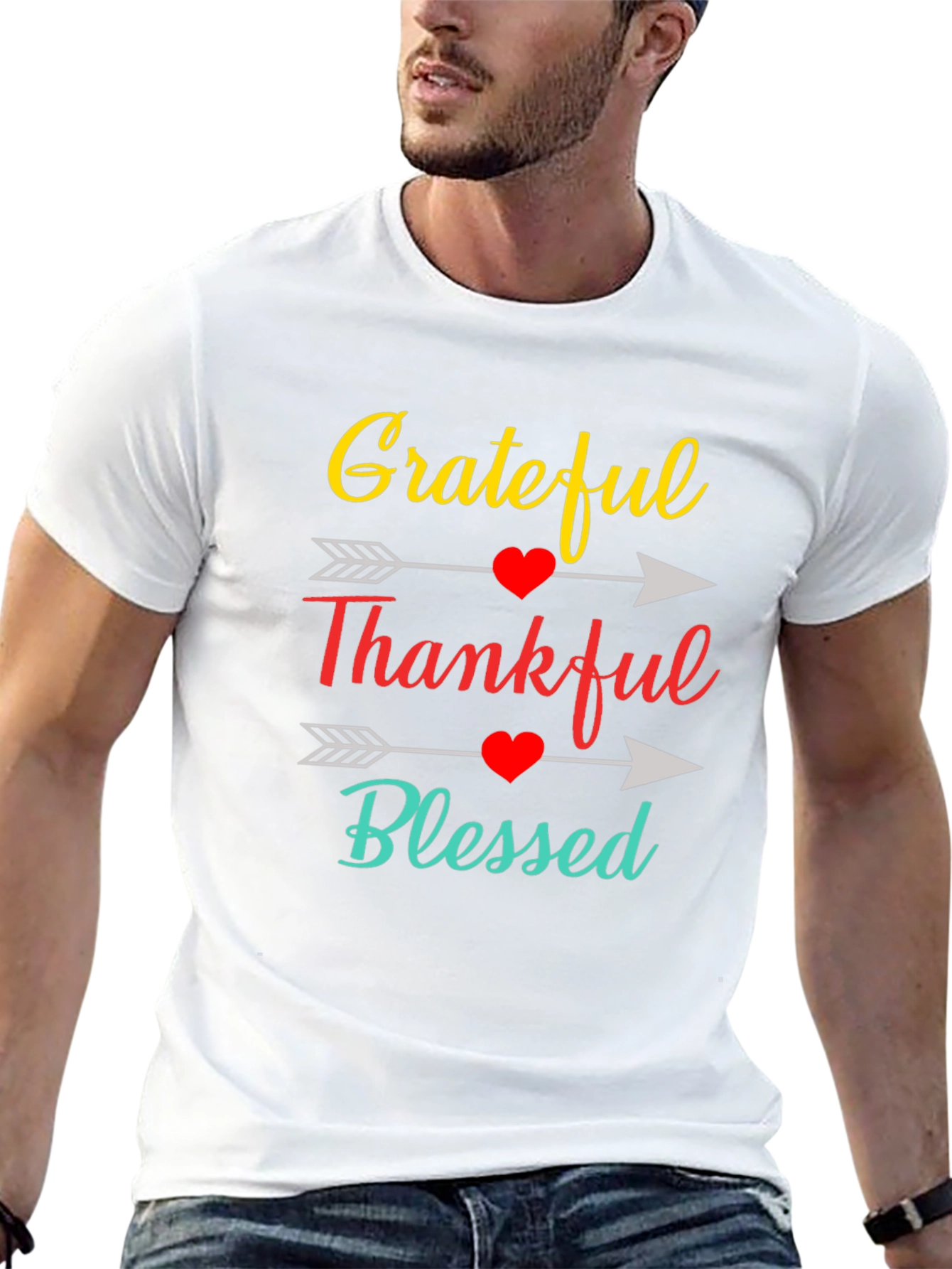 Grateful Thankful Blessed Graphic Tee