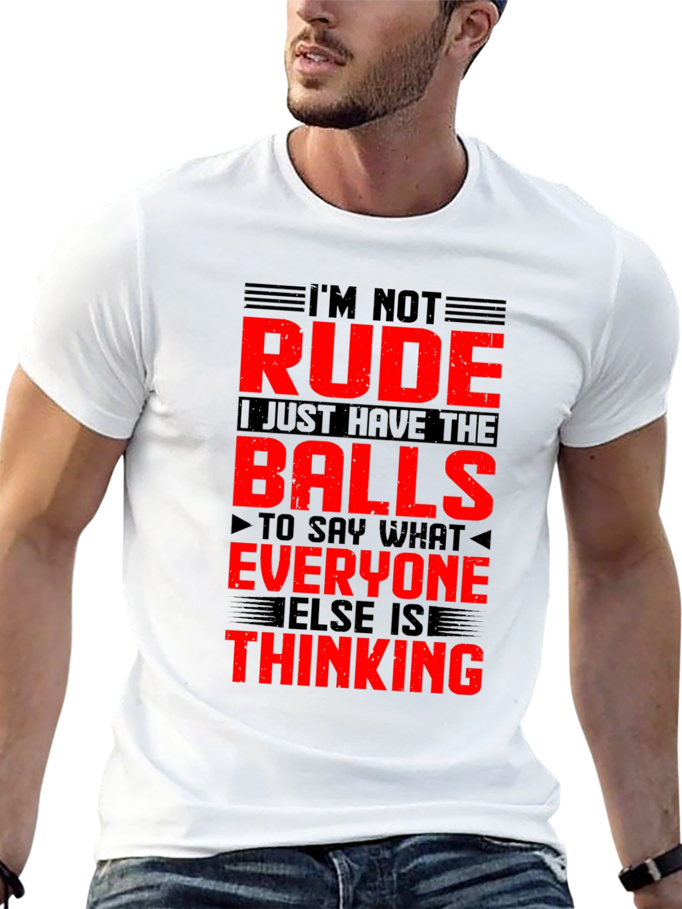 Im Not Rude Balls Graphic T-Shirt