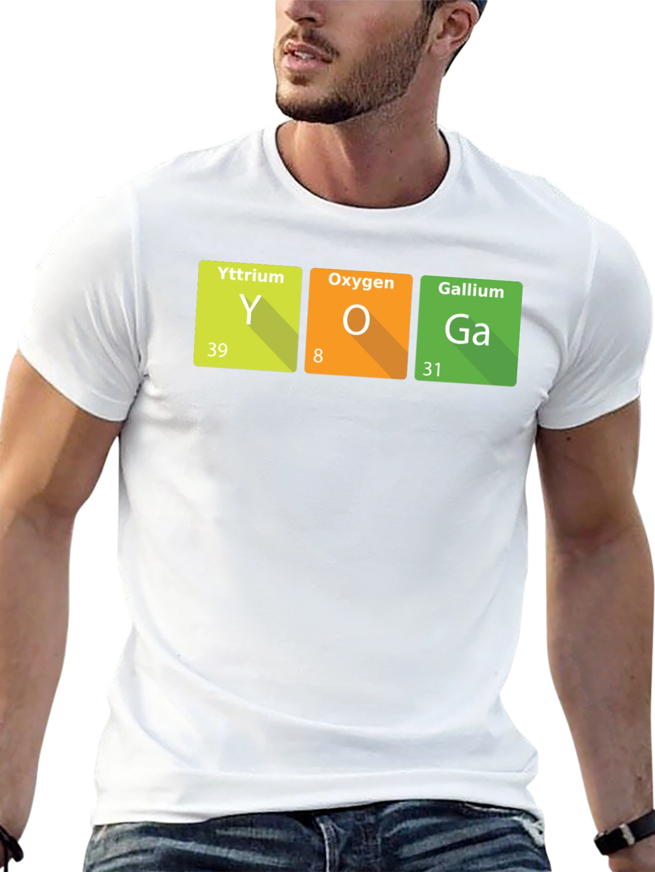 Yoga Periodic Table T-Shirt - Science Relaxation