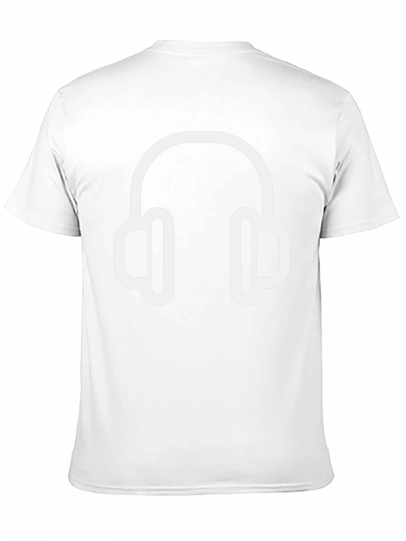 Headphones Graphic Black T-Shirt
